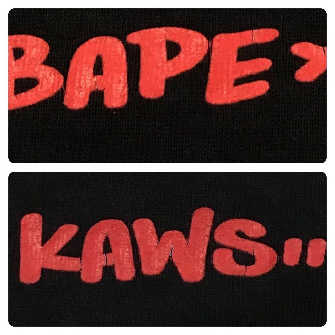 Bape × Kaws × Nigo BAPE × KAWS skullsta Big Face T-shirt black a bathing ape Size US M / EU 48-50 / 2 - 6 Thumbnail