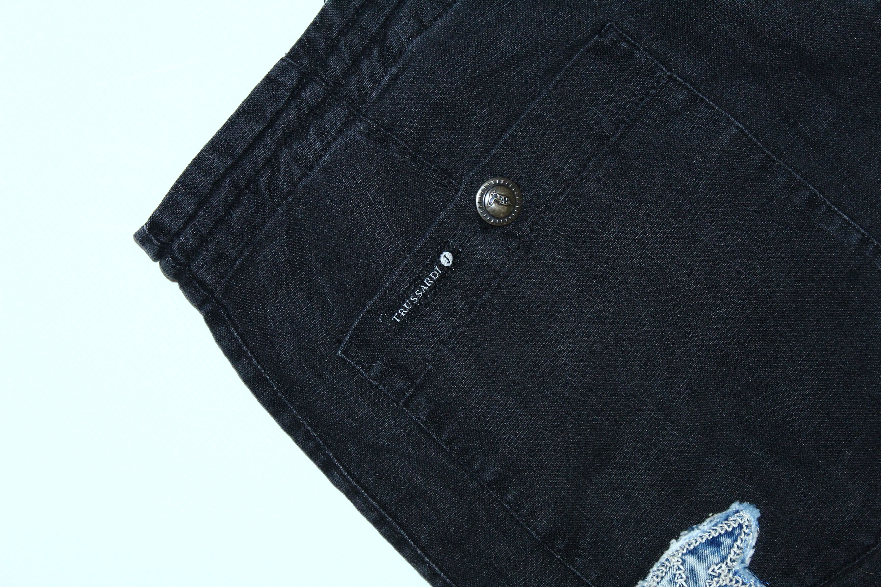 Trussardi 🔥VTG🔥 Trussardi Logo Embroidery Washed Linen Relax Pants Size US 34 / EU 50 - 8 Thumbnail