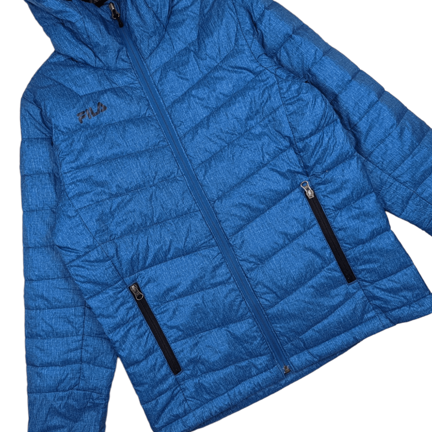 Fila Vintage 90's FILA Puffer Down Jacket Hoodie Size US S / EU 44-46 / 1 - 3 Thumbnail