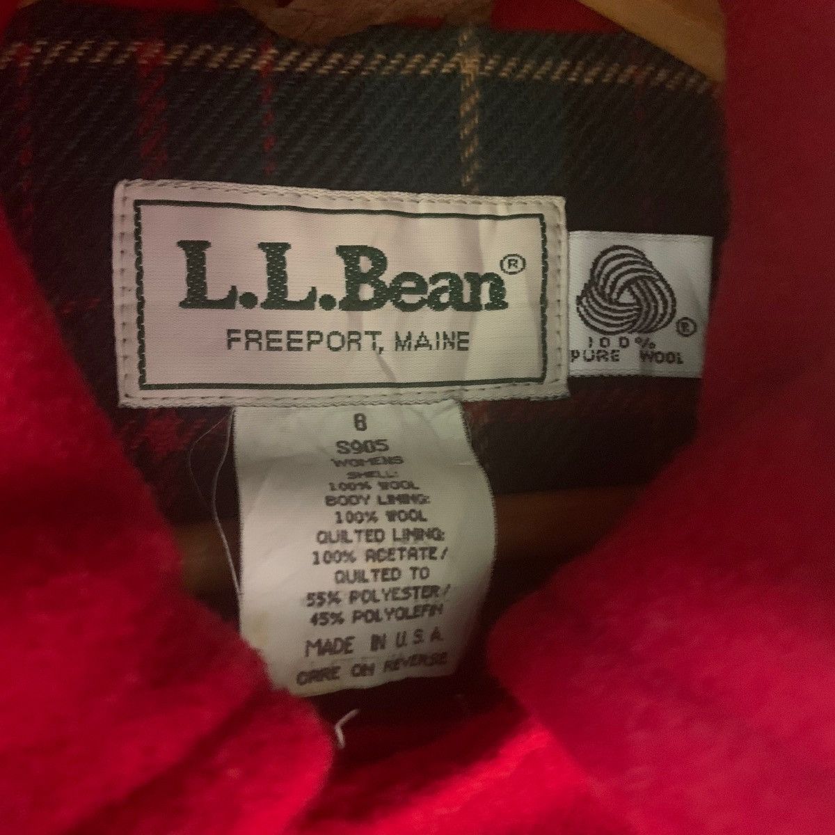 L.L. Bean × Vintage Vintage L.L Bean Wool Jacket Made In USA Size US L / EU 52-54 / 3 - 7 Thumbnail