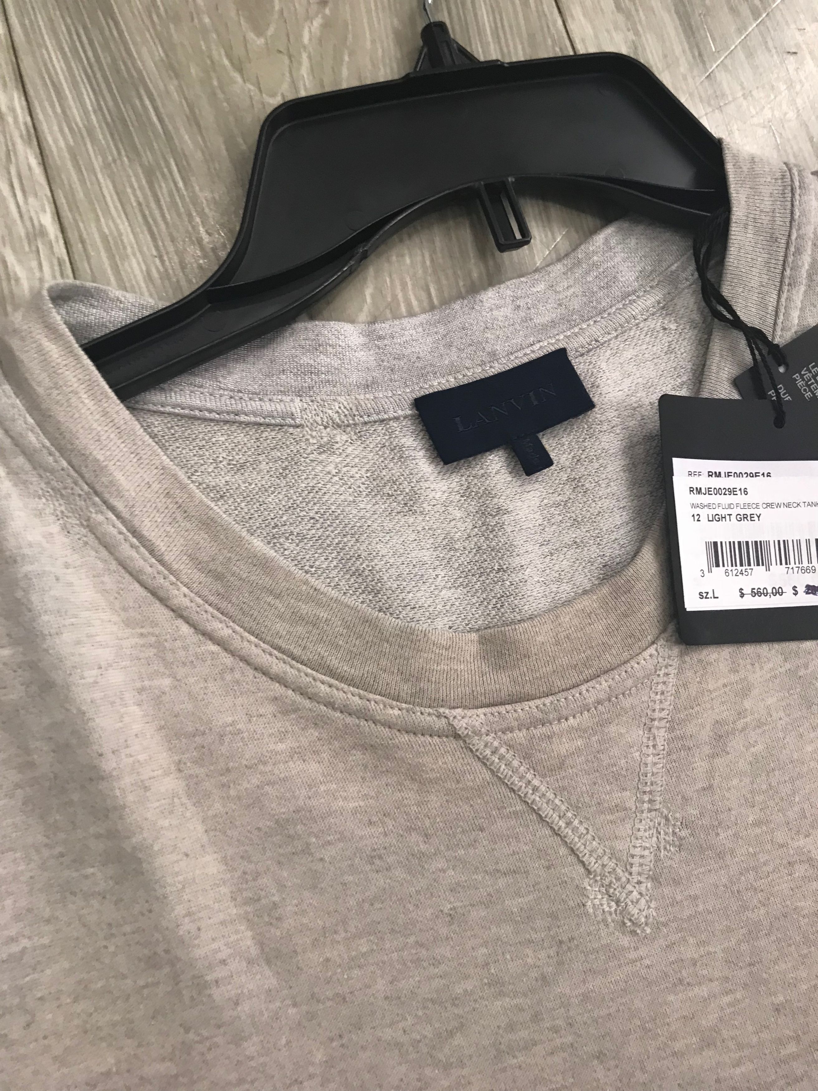 Lanvin S & M / Washed Fluid Fleece Crew Neck Size US L / EU 52-54 / 3 - 9 Thumbnail