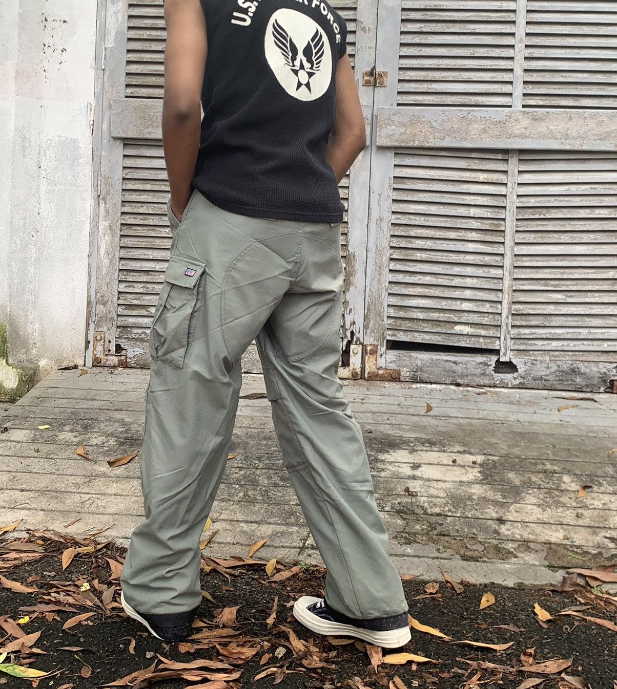 Vintage 👹Vintage Sessions Baggy Snowear Cargo Pants Size US 33 - 4 Thumbnail
