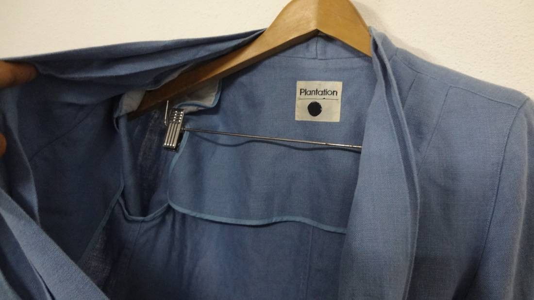 Issey Miyake Vintage Issey Miyake Plantation 100% Linen Wrap Blazer SizeM Size US M / EU 48-50 / 2 - 3 Thumbnail