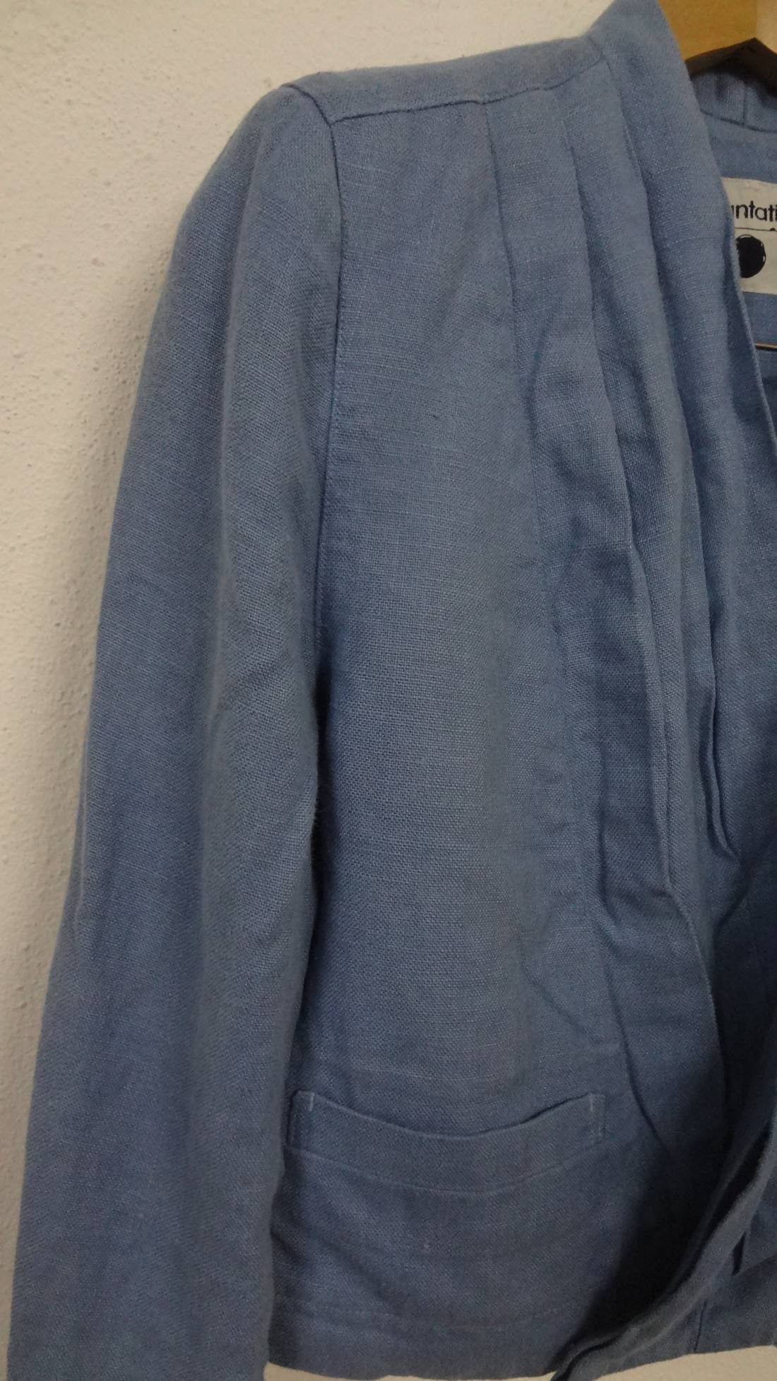 Issey Miyake Vintage Issey Miyake Plantation 100% Linen Wrap Blazer SizeM Size US M / EU 48-50 / 2 - 5 Thumbnail