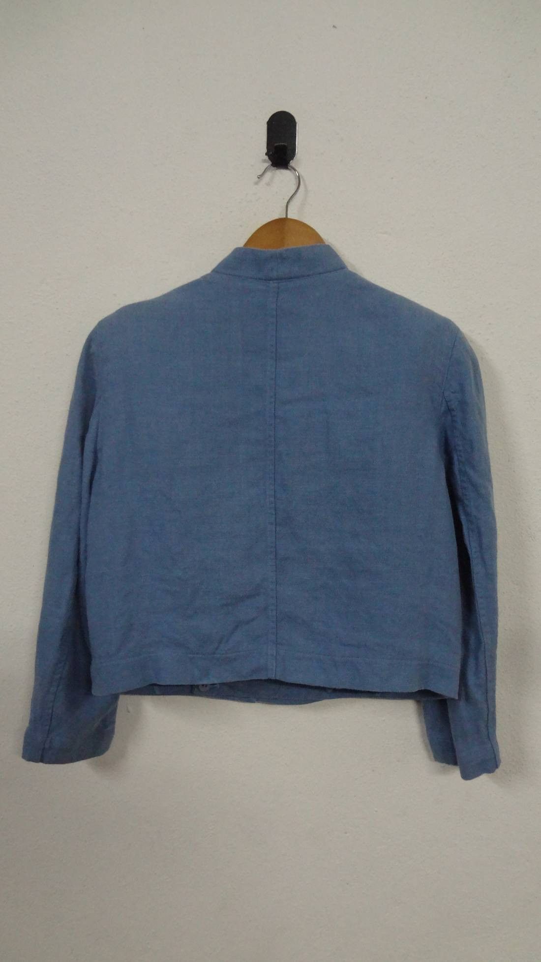 Issey Miyake Vintage Issey Miyake Plantation 100% Linen Wrap Blazer SizeM Size US M / EU 48-50 / 2 - 2 Thumbnail