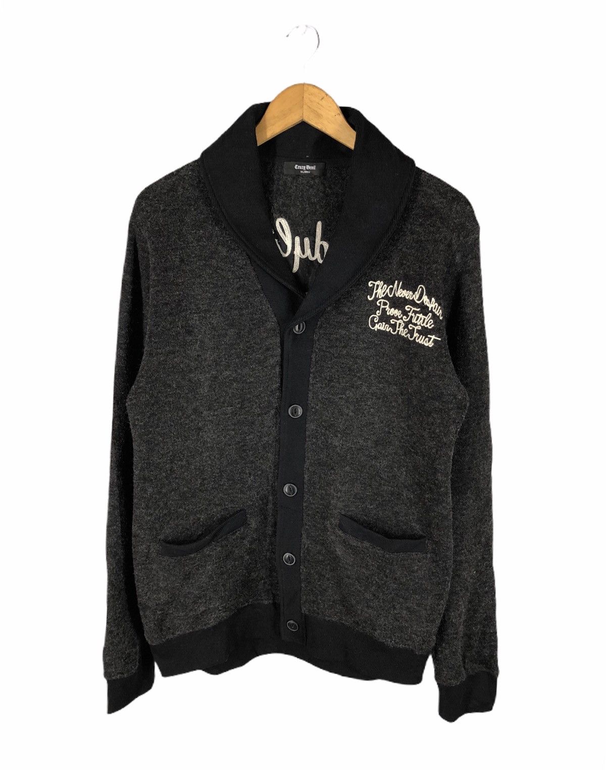 Japanese Brand × Wacko Maria 🔥CRAZY DEVIL MOHAIR CARDIGAN Size US XL / EU 56 / 4 - 2 Thumbnail