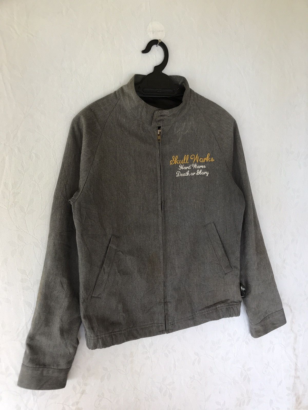 Japanese Brand SKULL WORKS HARD WARE SKULL SKELETON EMBROIDERY RACER Size US S / EU 44-46 / 1 - 4 Thumbnail