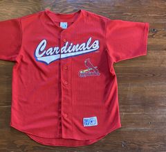 Youths True Fan MLB Chicago Cubs Blue&Red Throwback Baseball Jersey  Size L 12-14