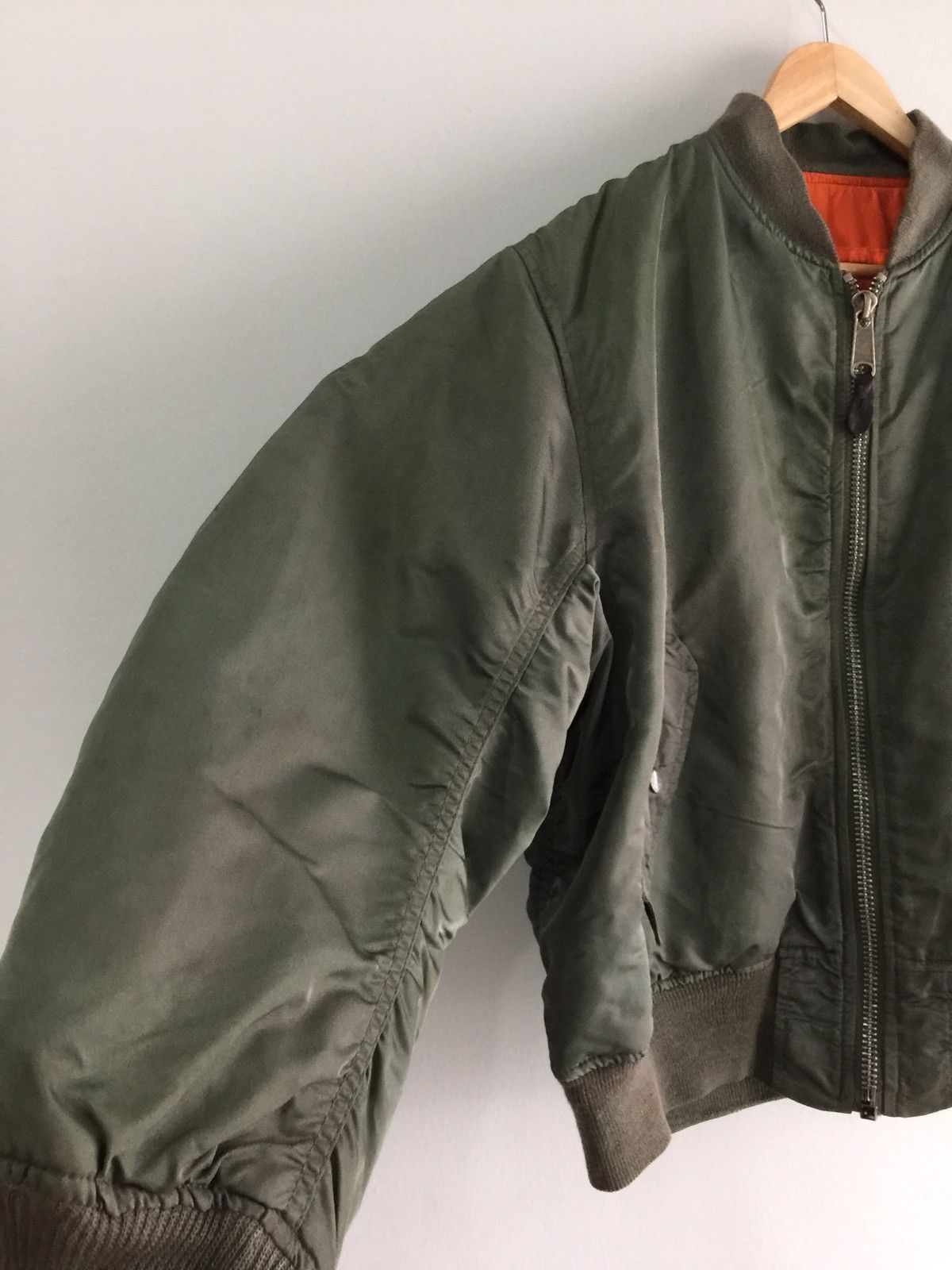 Vintage Bombers Style Jacket Green Army Size US M / EU 48-50 / 2 - 4 Thumbnail