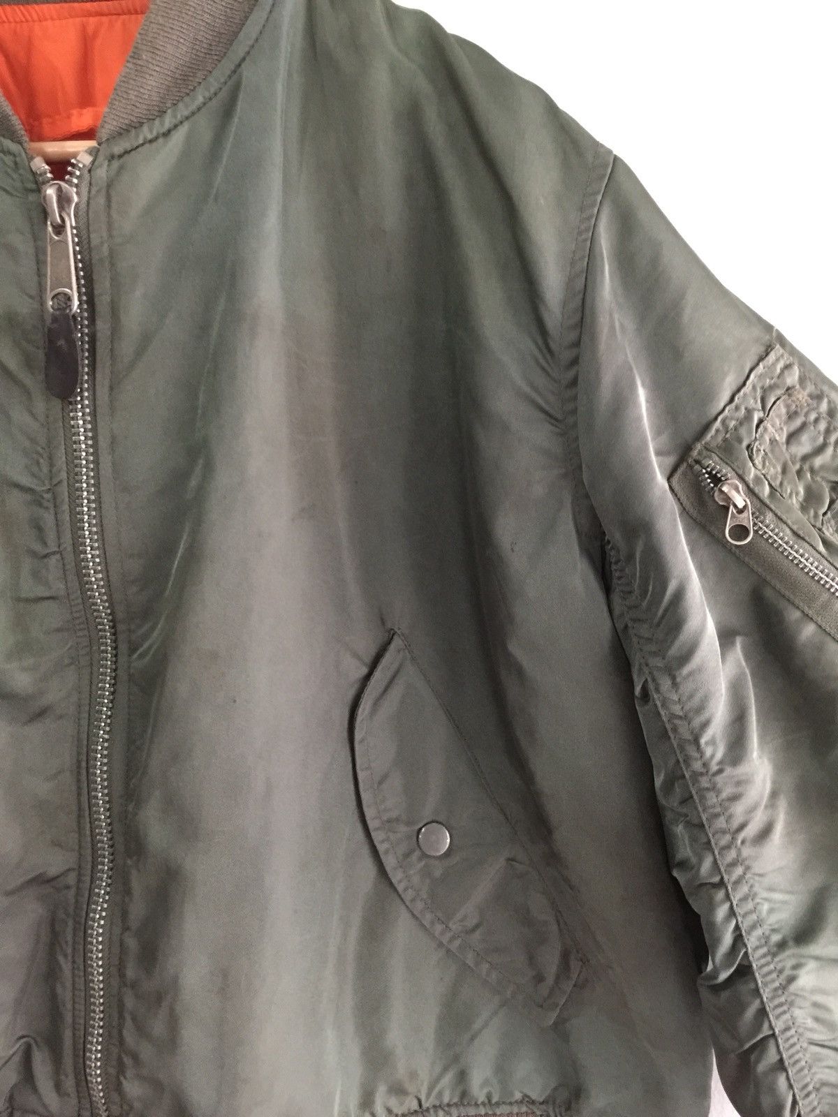 Vintage Bombers Style Jacket Green Army Size US M / EU 48-50 / 2 - 3 Thumbnail