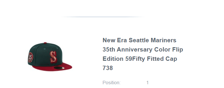 MLB × New Era Green Red Seattle Mariners 7 3/8 Sonics Two 2 Tone 35th Size ONE SIZE - 12 Thumbnail