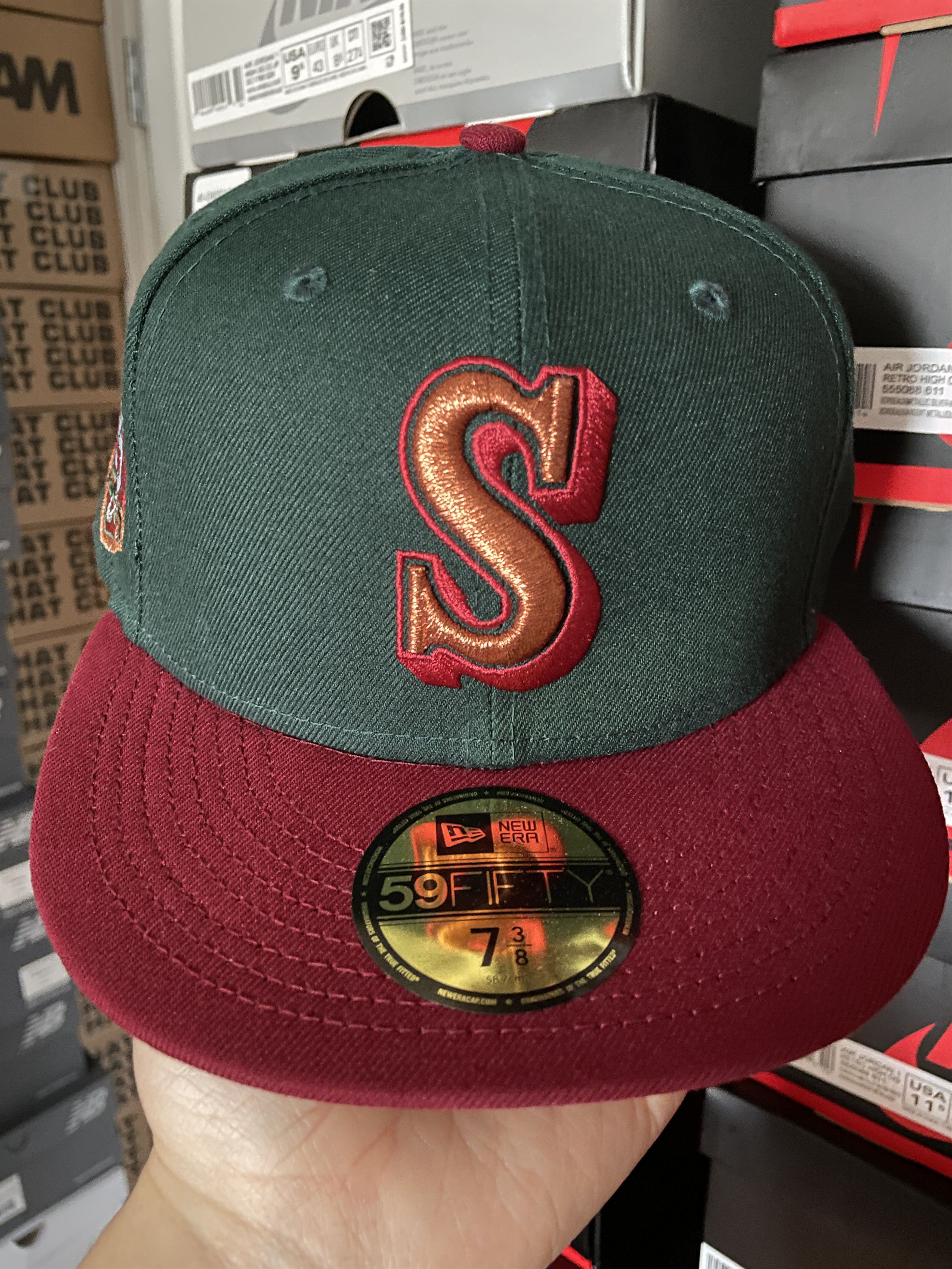 MLB × New Era Green Red Seattle Mariners 7 3/8 Sonics Two 2 Tone 35th Size ONE SIZE - 2 Thumbnail