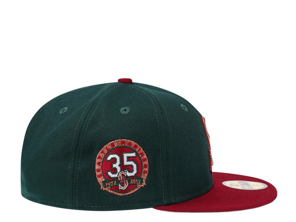 MLB × New Era Green Red Seattle Mariners 7 3/8 Sonics Two 2 Tone 35th Size ONE SIZE - 9 Thumbnail