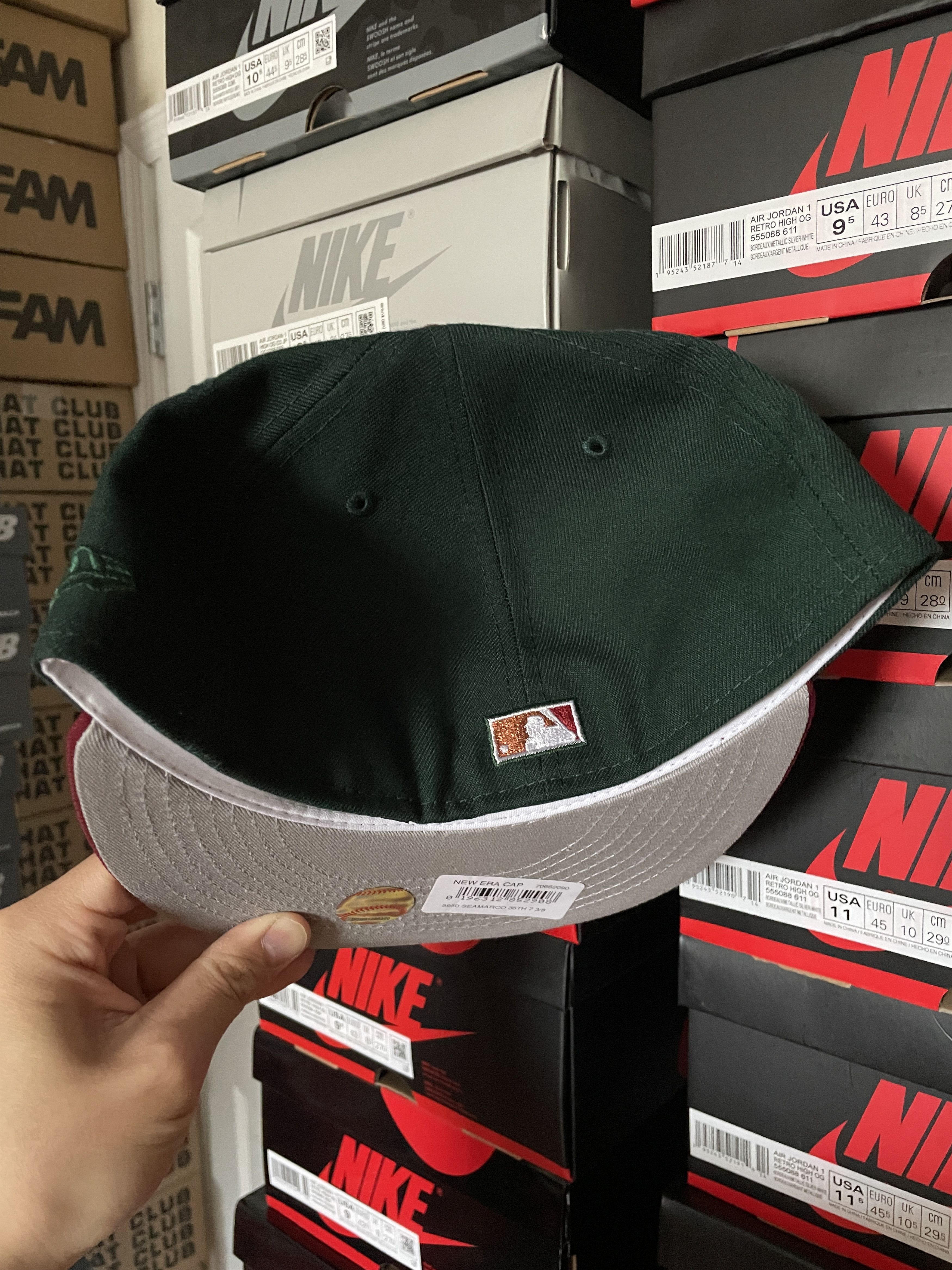 MLB × New Era Green Red Seattle Mariners 7 3/8 Sonics Two 2 Tone 35th Size ONE SIZE - 5 Thumbnail