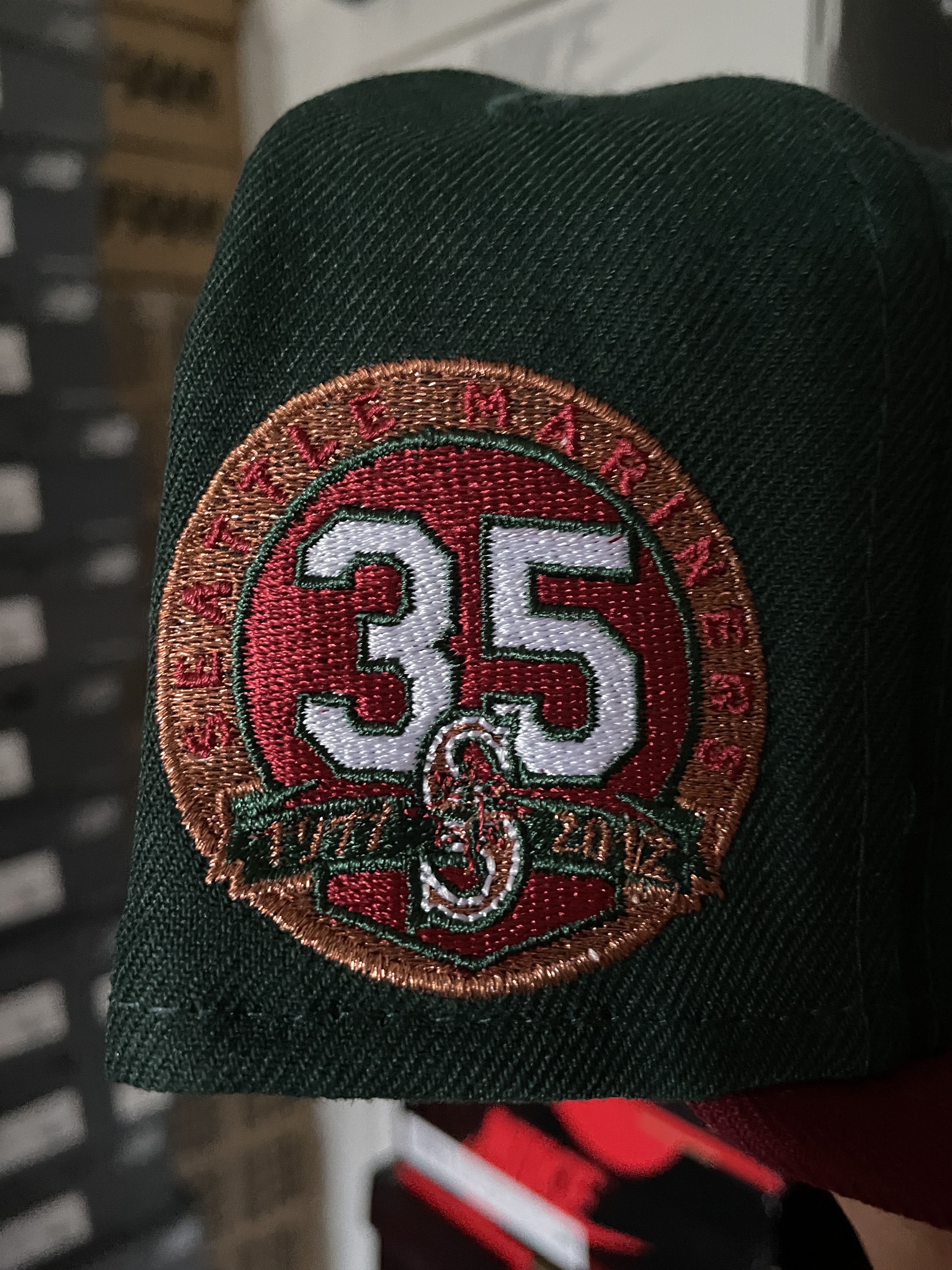 MLB × New Era Green Red Seattle Mariners 7 3/8 Sonics Two 2 Tone 35th Size ONE SIZE - 4 Thumbnail