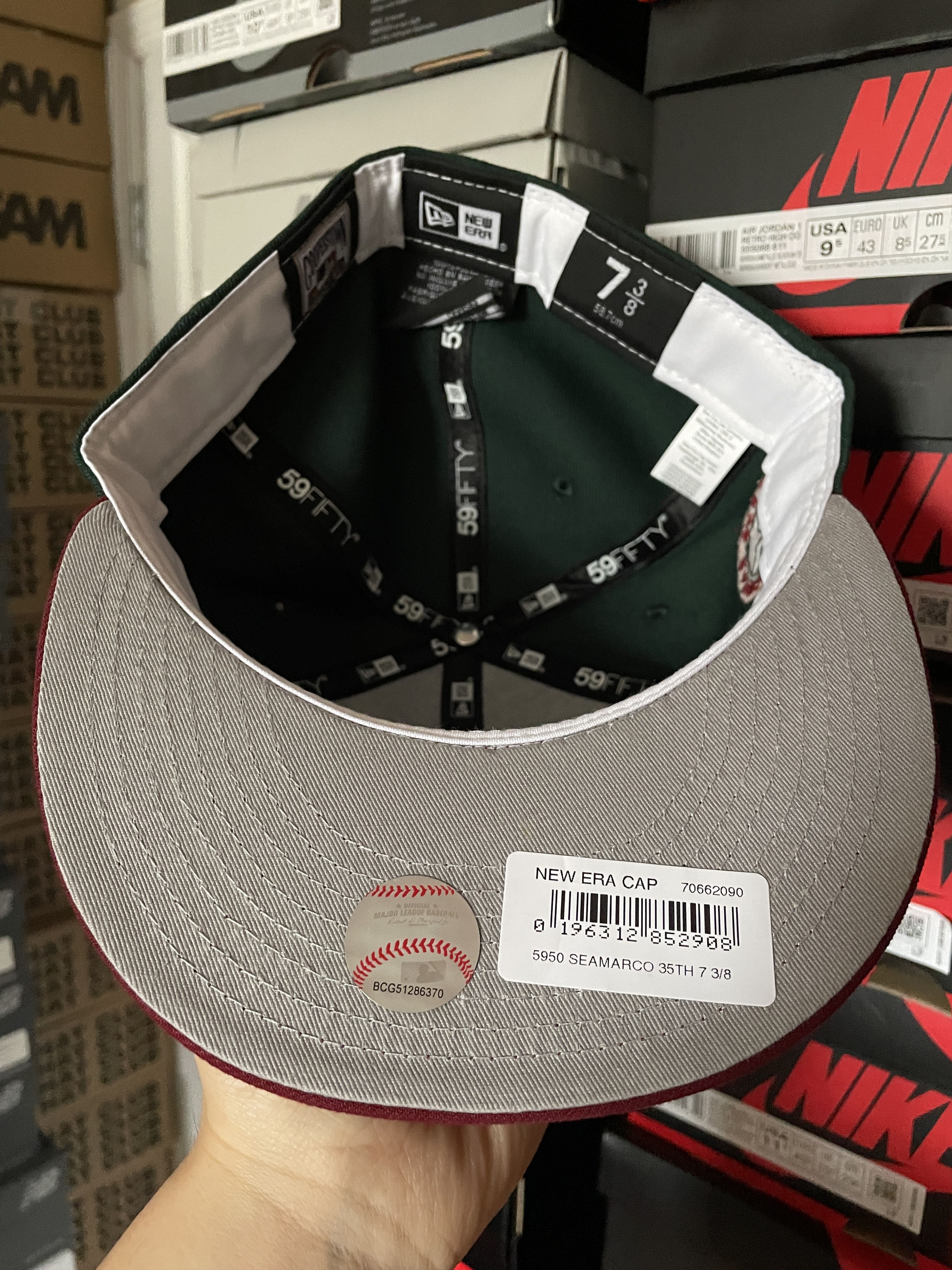 MLB × New Era Green Red Seattle Mariners 7 3/8 Sonics Two 2 Tone 35th Size ONE SIZE - 6 Thumbnail
