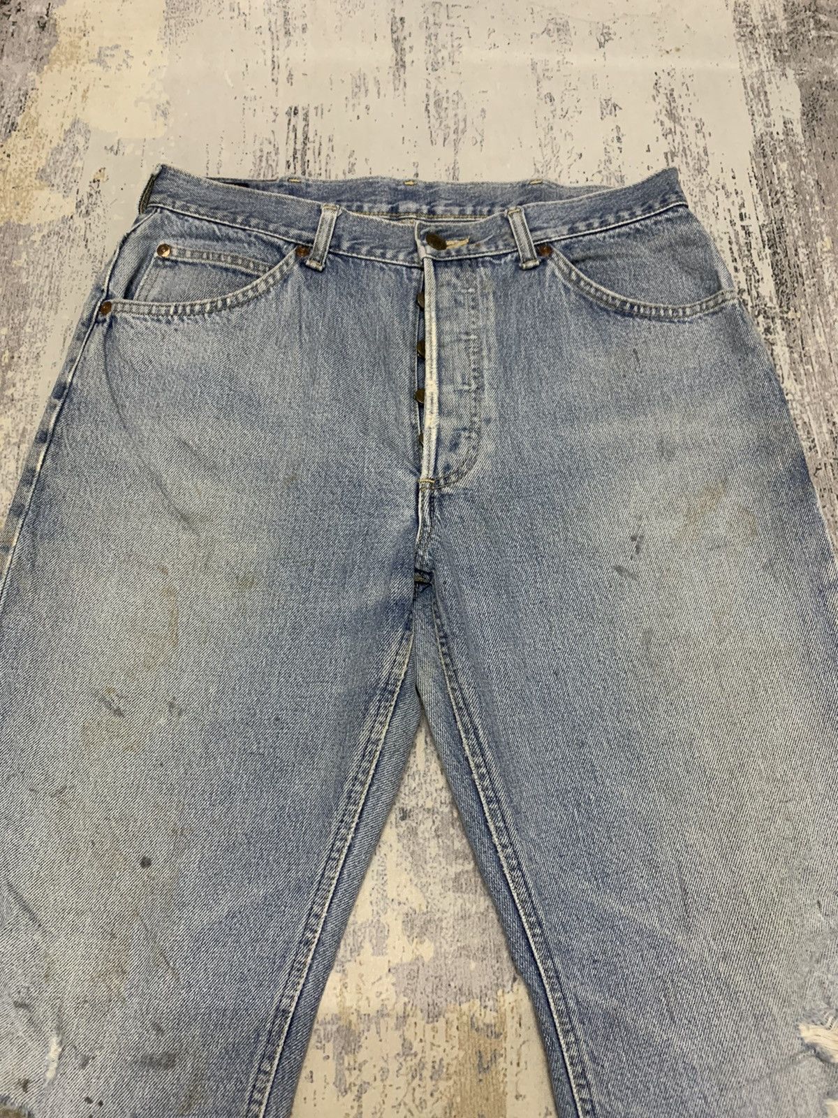 Vintage Lee Riders Jeans Rusty Distressed Denim 32x29.5