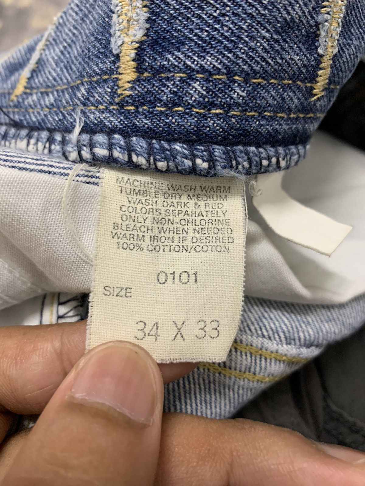 Vintage Lee Riders Jeans Rusty Distressed Denim 32x29.5