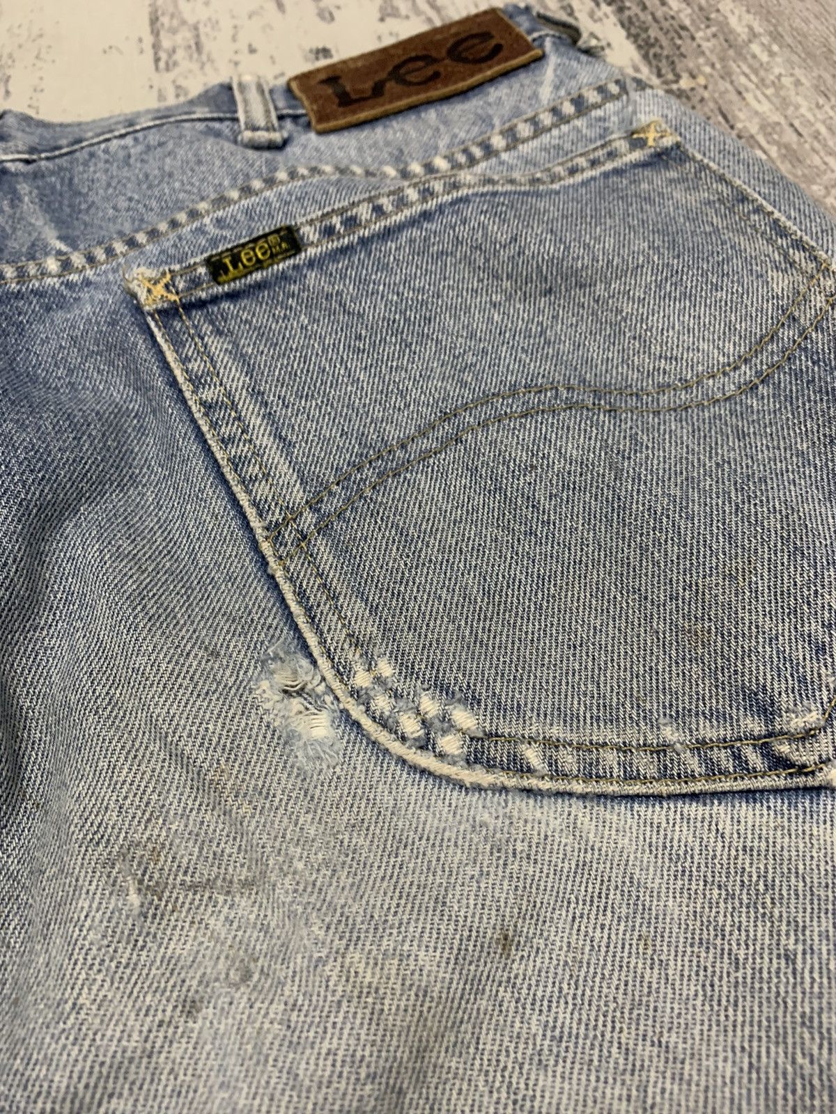 Vintage Lee Riders Jeans Rusty Distressed Denim 32x29.5