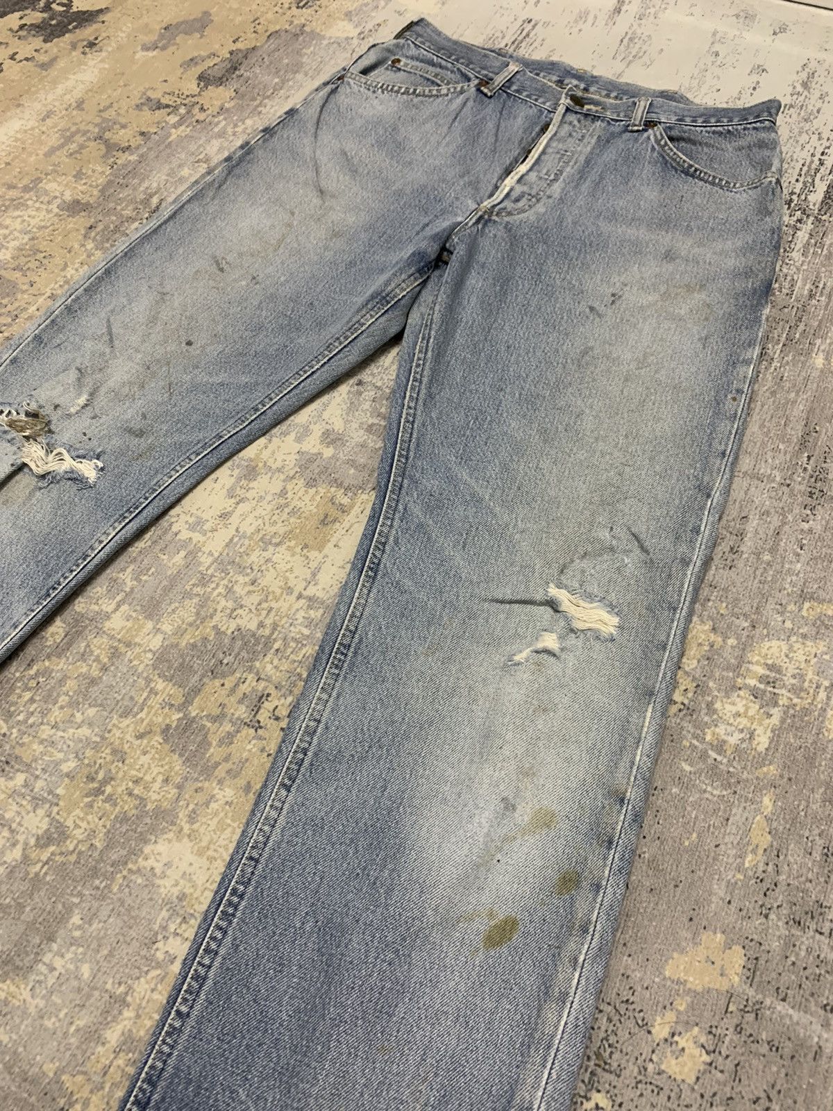 Vintage Lee Riders Jeans Rusty Distressed Denim 32x29.5