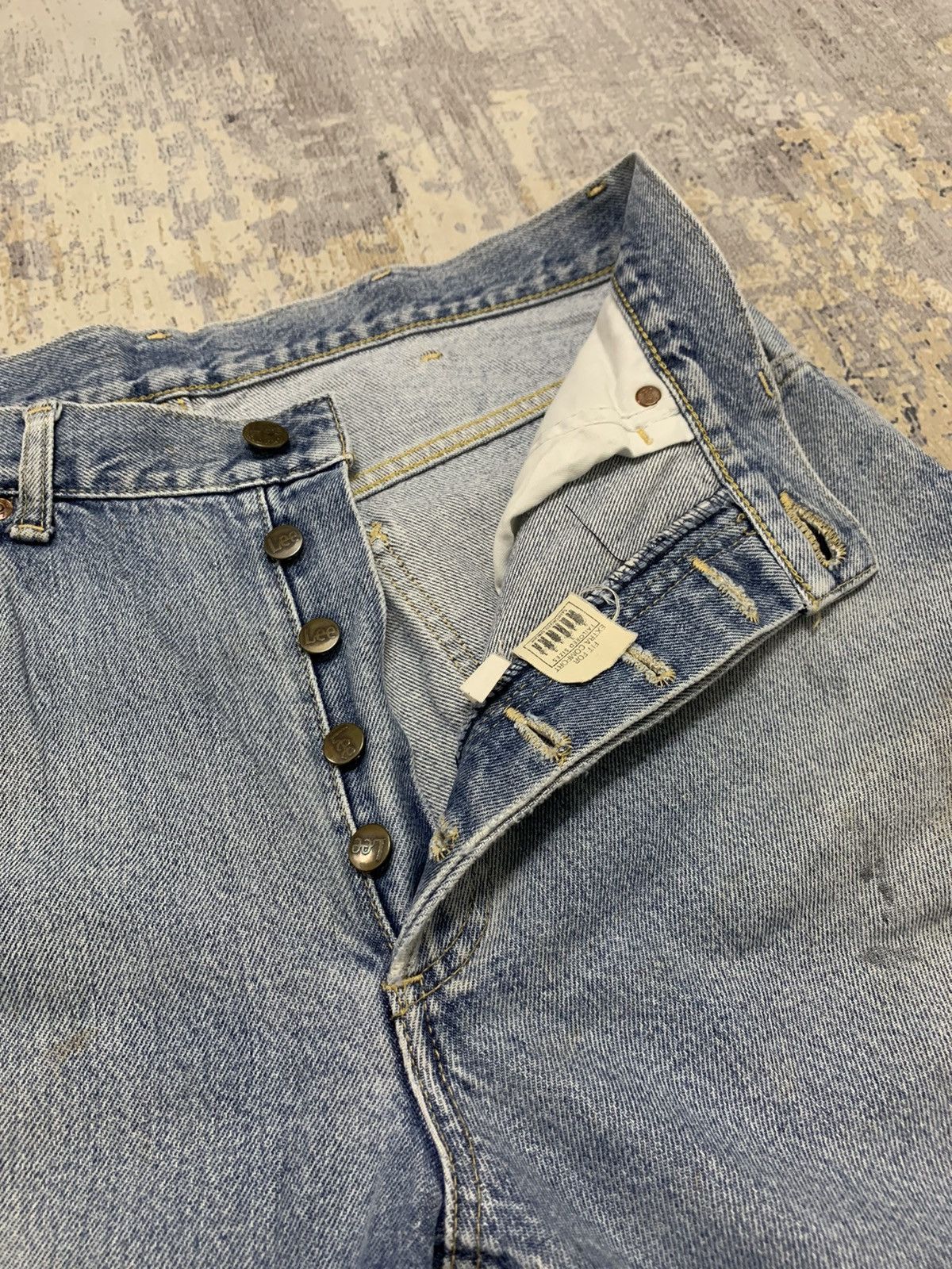 Vintage Lee Riders Jeans Rusty Distressed Denim 32x29.5