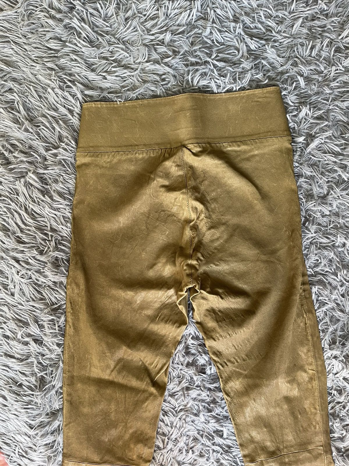 Genuine Leather SPRWMN avant garde leather leggings khaki olive Size 25" / US 0 / IT 36 - 9 Thumbnail