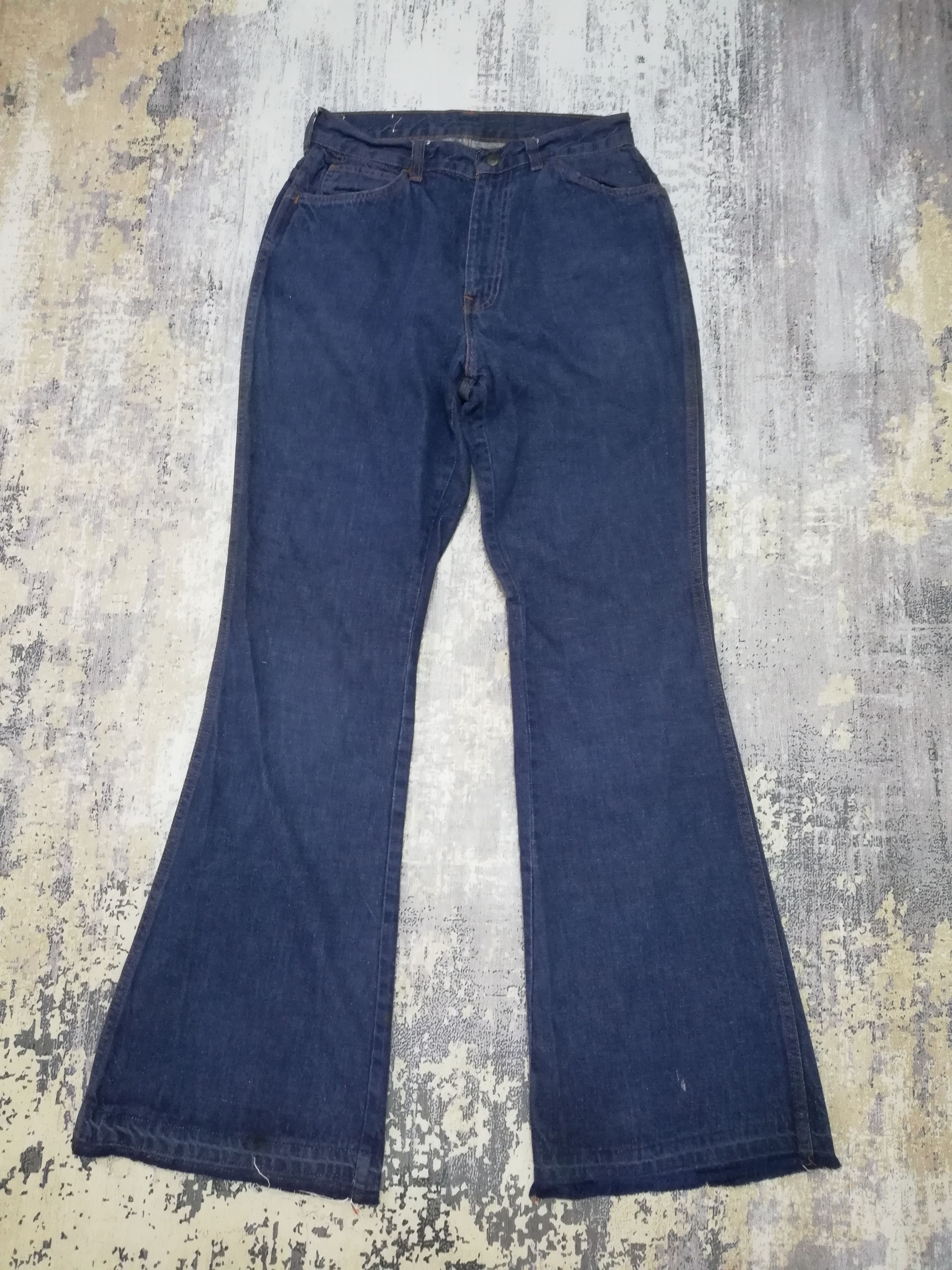 Levi's Vintage 70s Levi’s Big E White Tab Flare Bell Bottom Jeans Size US 27 - 1 Thumbnail