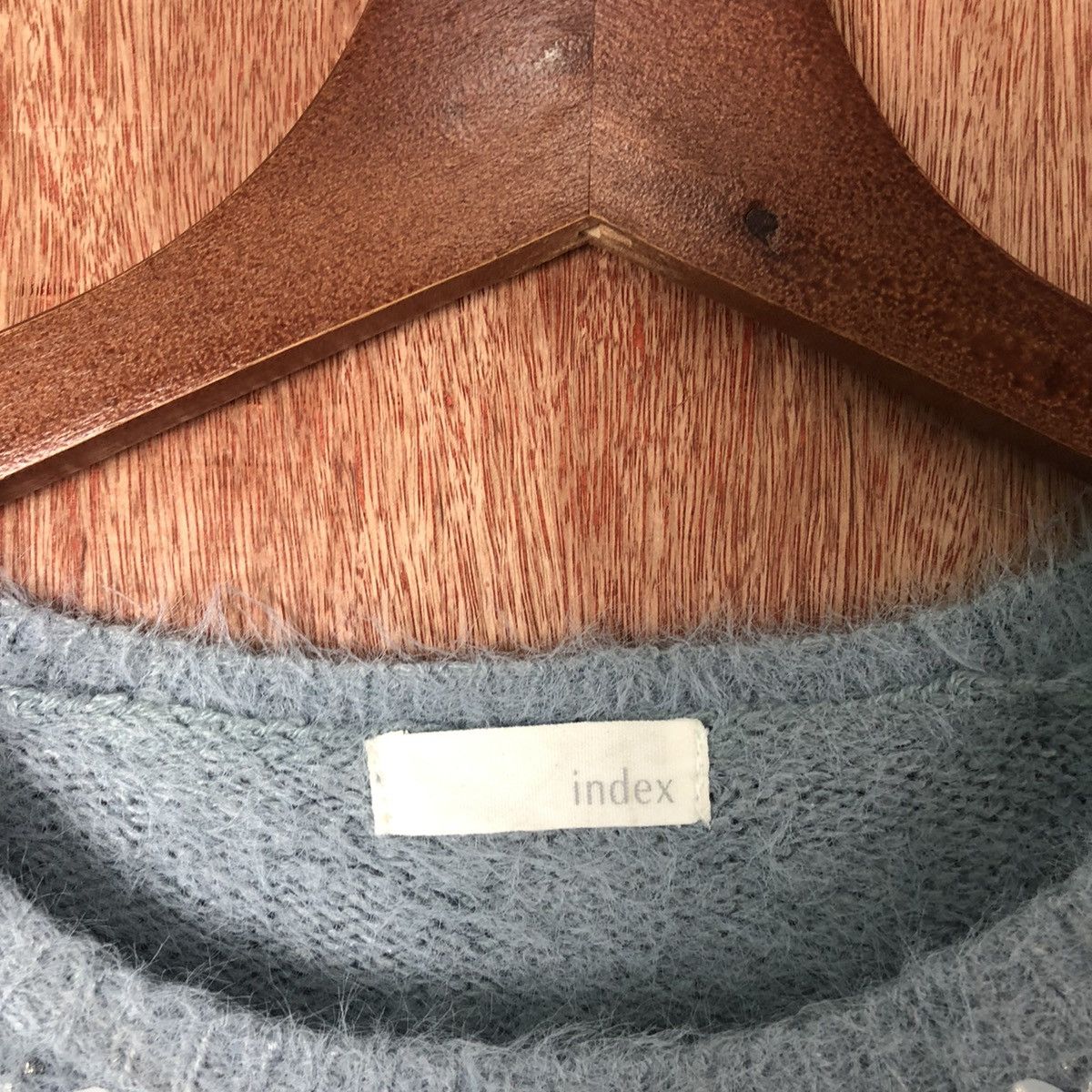 Aran Isles Knitwear × Homespun Knitwear × Japanese Brand Index Blue Shag Shaggy Fur Mohair Knitwear #6594 Size M / US 6-8 / IT 42-44 - 7 Thumbnail
