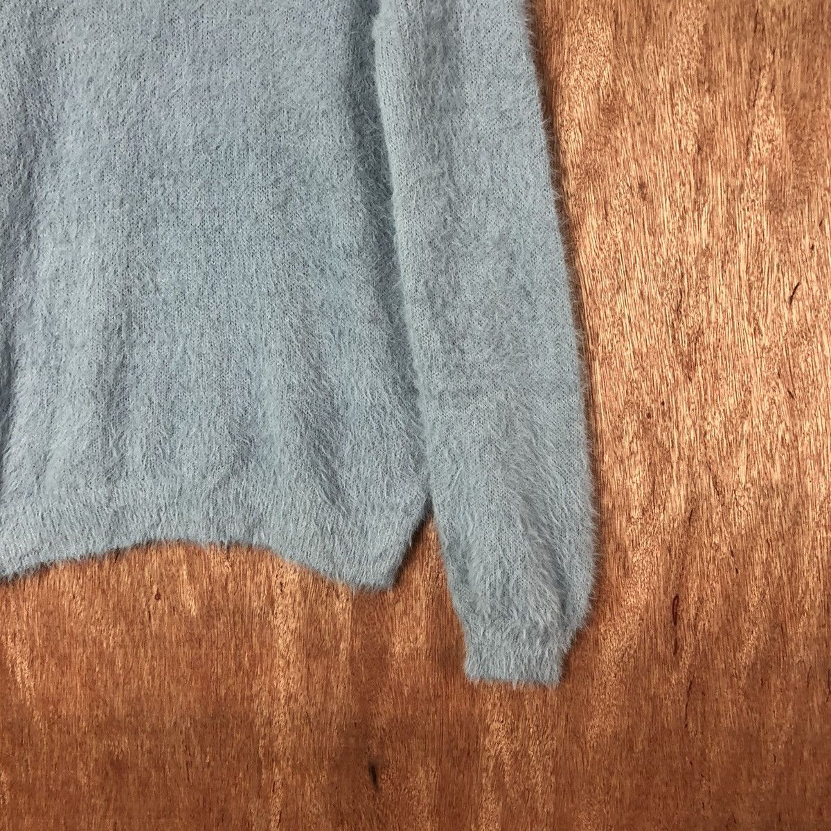 Aran Isles Knitwear × Homespun Knitwear × Japanese Brand Index Blue Shag Shaggy Fur Mohair Knitwear #6594 Size M / US 6-8 / IT 42-44 - 4 Thumbnail