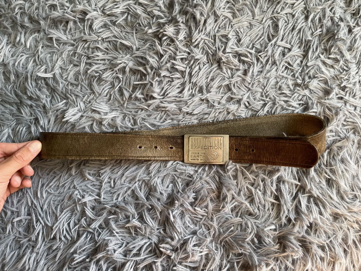 Cowboy Equipment Astrological Expedition 90s military style leather belt Size 32 - 1 Thumbnail