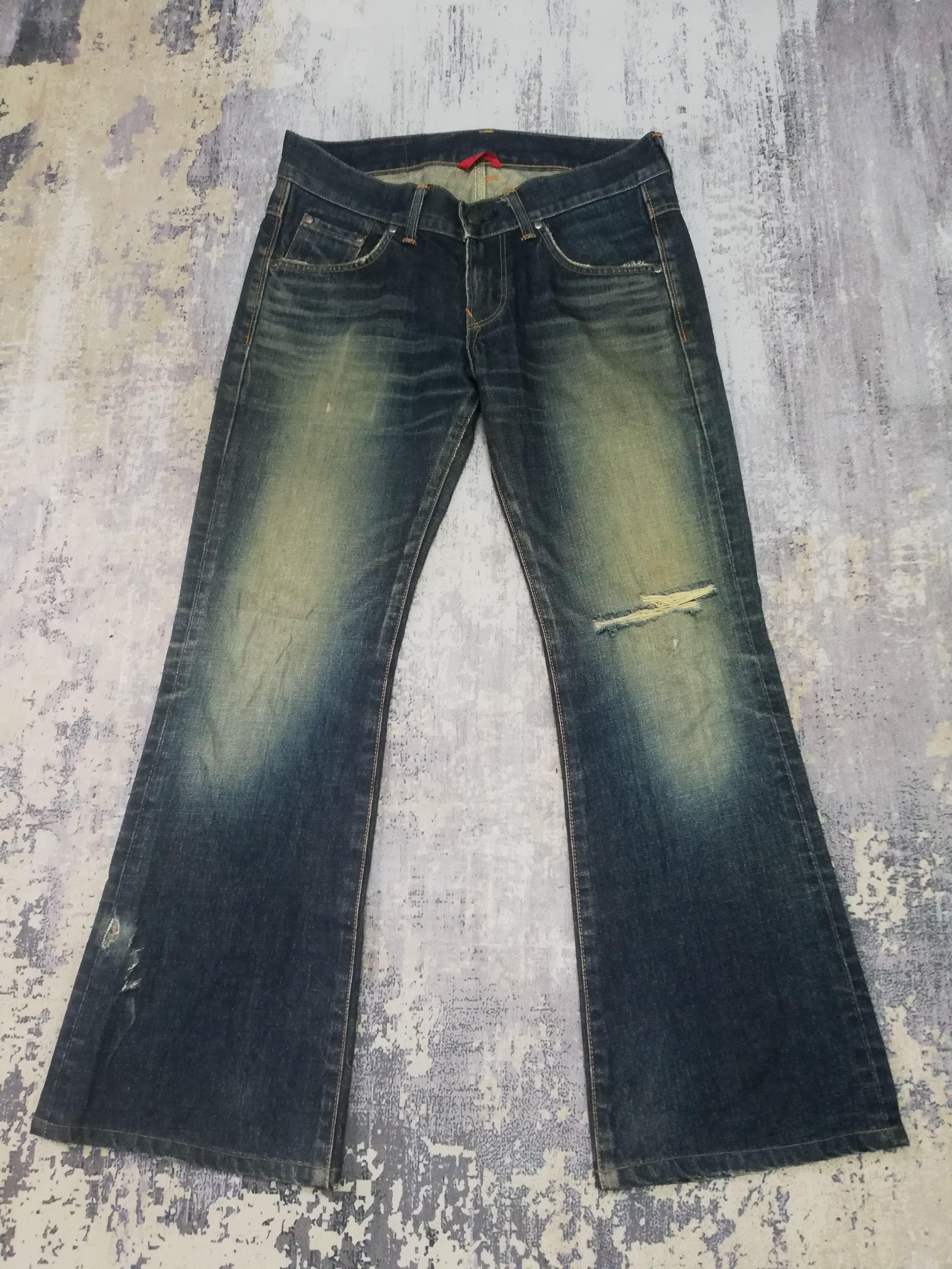 Distressed Edwin 503 Flared Jeans ifsixwasnine 34x29