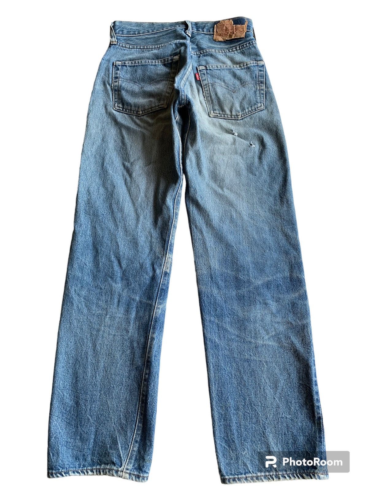 Levi's × Vintage Vintage Levis 501 Rindem 70s #524 Selvedge Distressed Denim Size US 27 - 2 Thumbnail