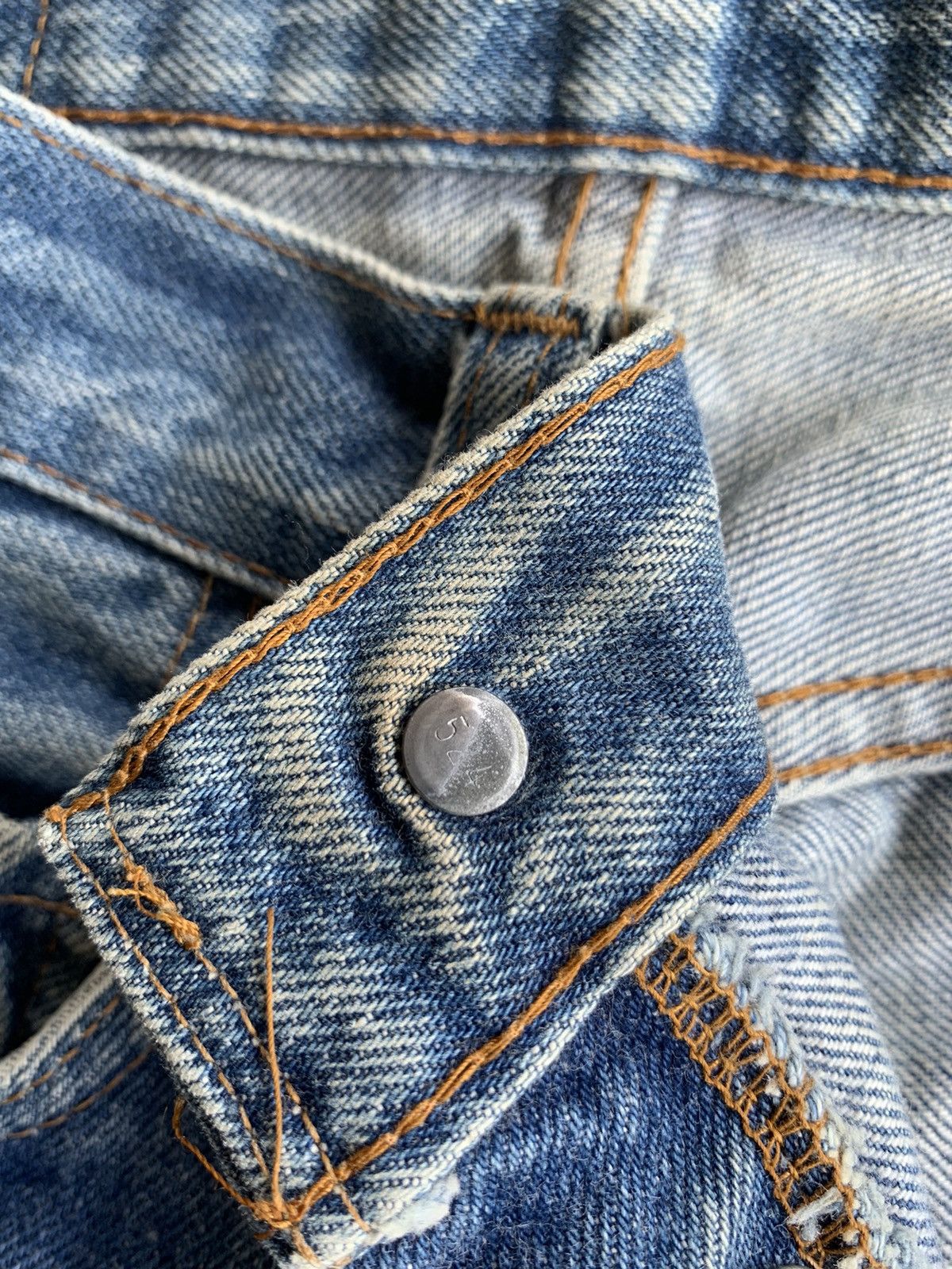 Levi's × Vintage Vintage Levis 501 Rindem 70s #524 Selvedge Distressed Denim Size US 27 - 5 Thumbnail