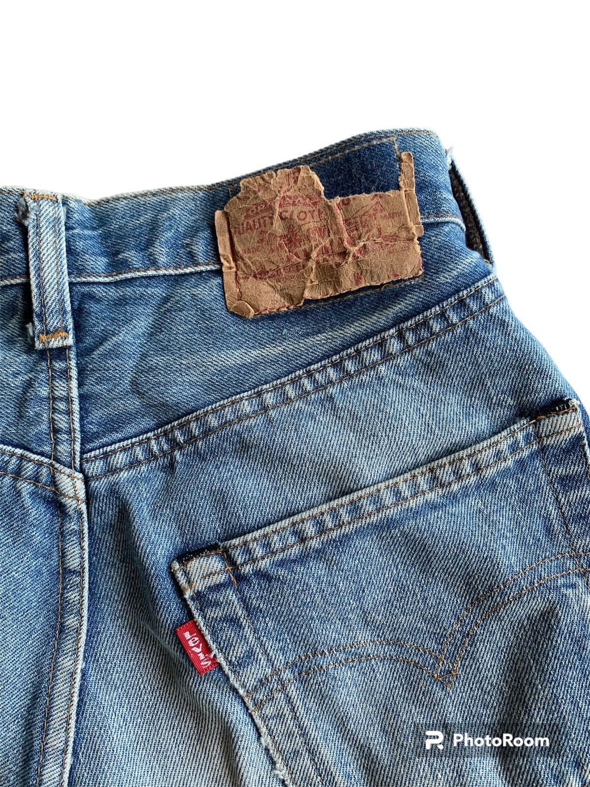Levi's × Vintage Vintage Levis 501 Rindem 70s #524 Selvedge Distressed Denim Size US 27 - 7 Thumbnail