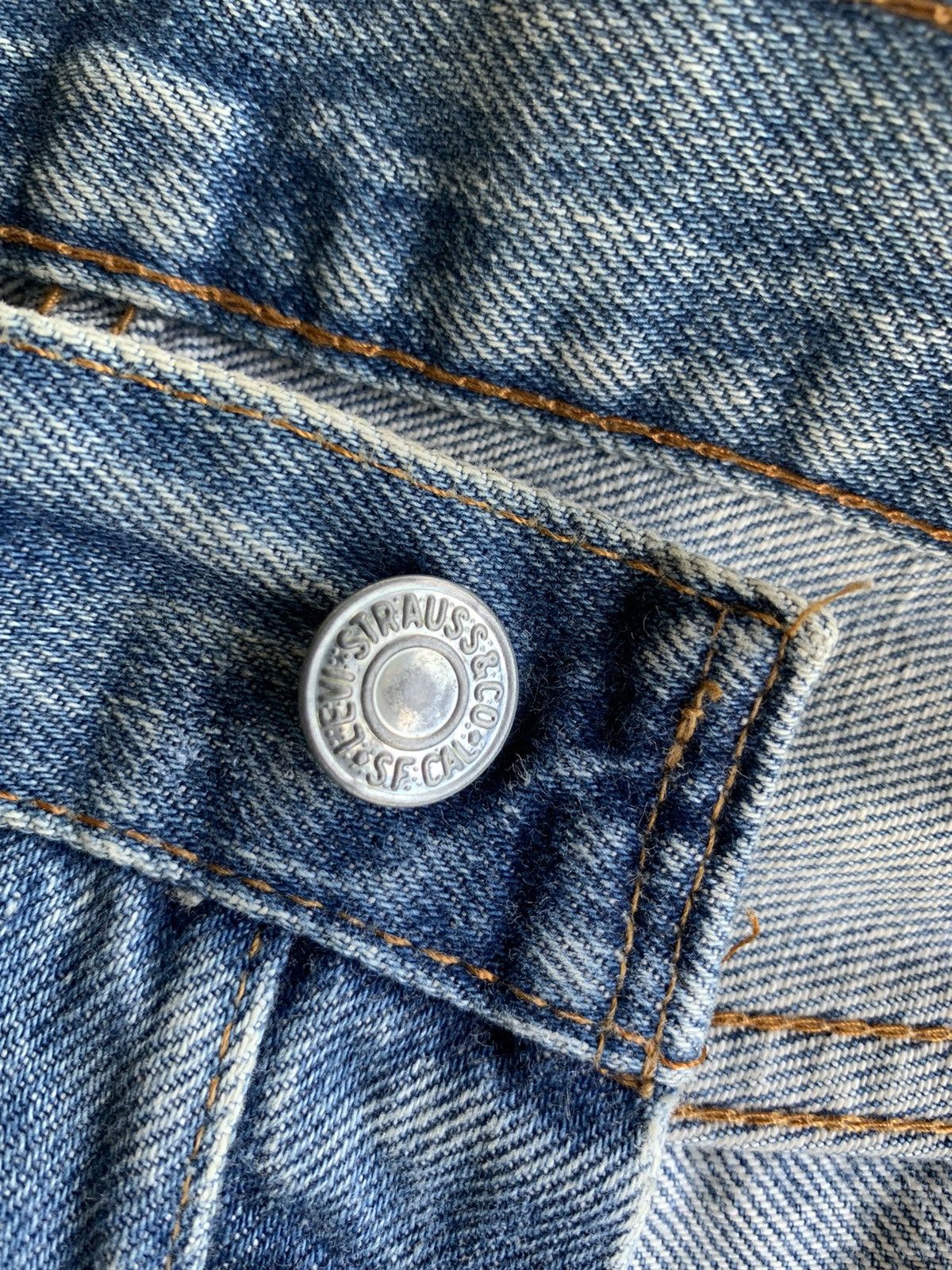 Levi's × Vintage Vintage Levis 501 Rindem 70s #524 Selvedge Distressed Denim Size US 27 - 12 Thumbnail