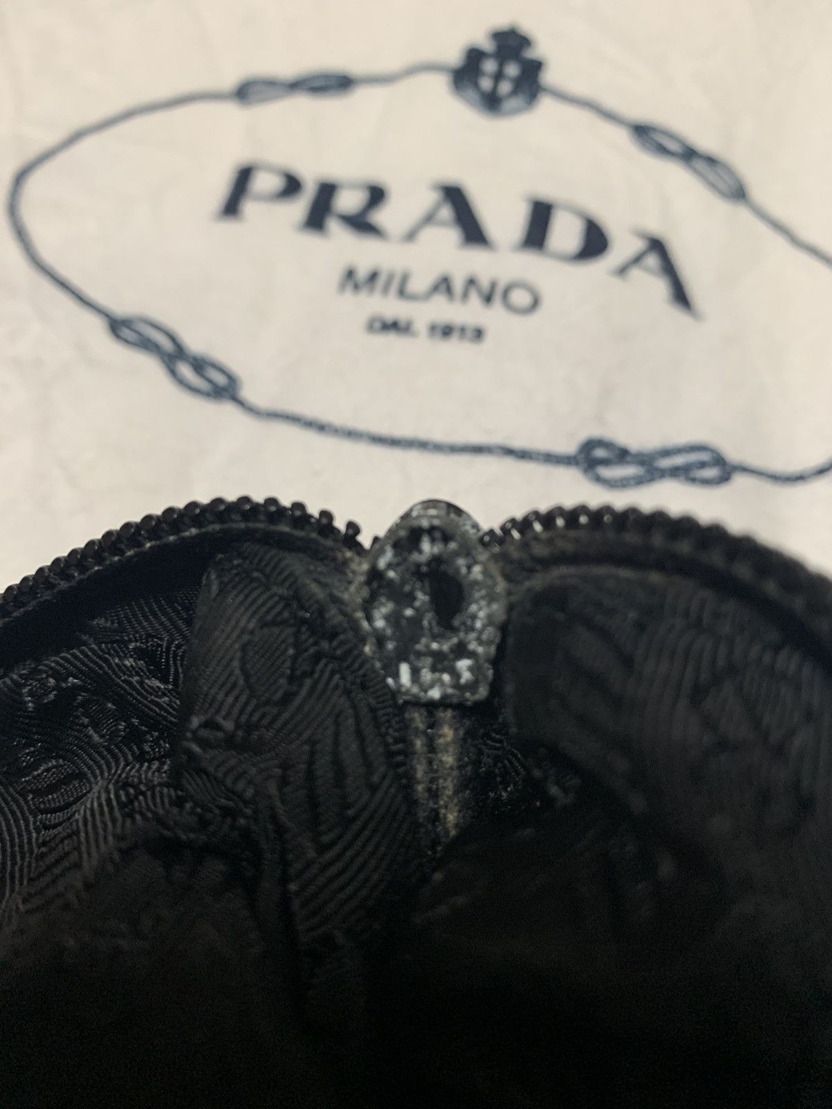 Prada Prada Black Nylon Satchel Bag With Lock Size ONE SIZE - 10 Thumbnail