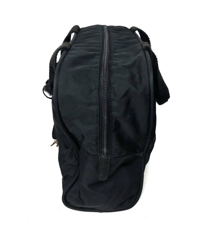 Prada Prada Black Nylon Satchel Bag With Lock Size ONE SIZE - 4 Thumbnail
