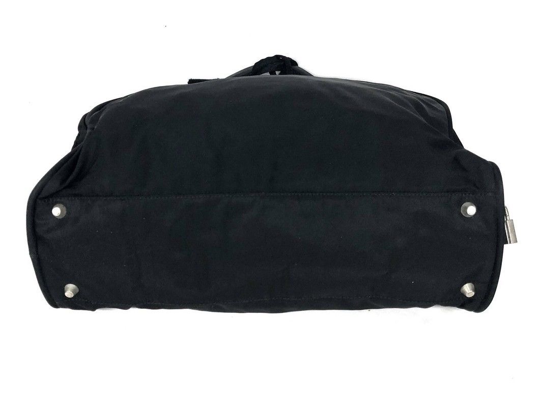 Prada Prada Black Nylon Satchel Bag With Lock Size ONE SIZE - 7 Thumbnail