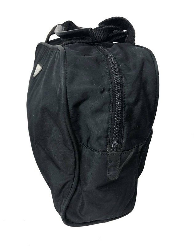 Prada Prada Black Nylon Satchel Bag With Lock Size ONE SIZE - 5 Thumbnail