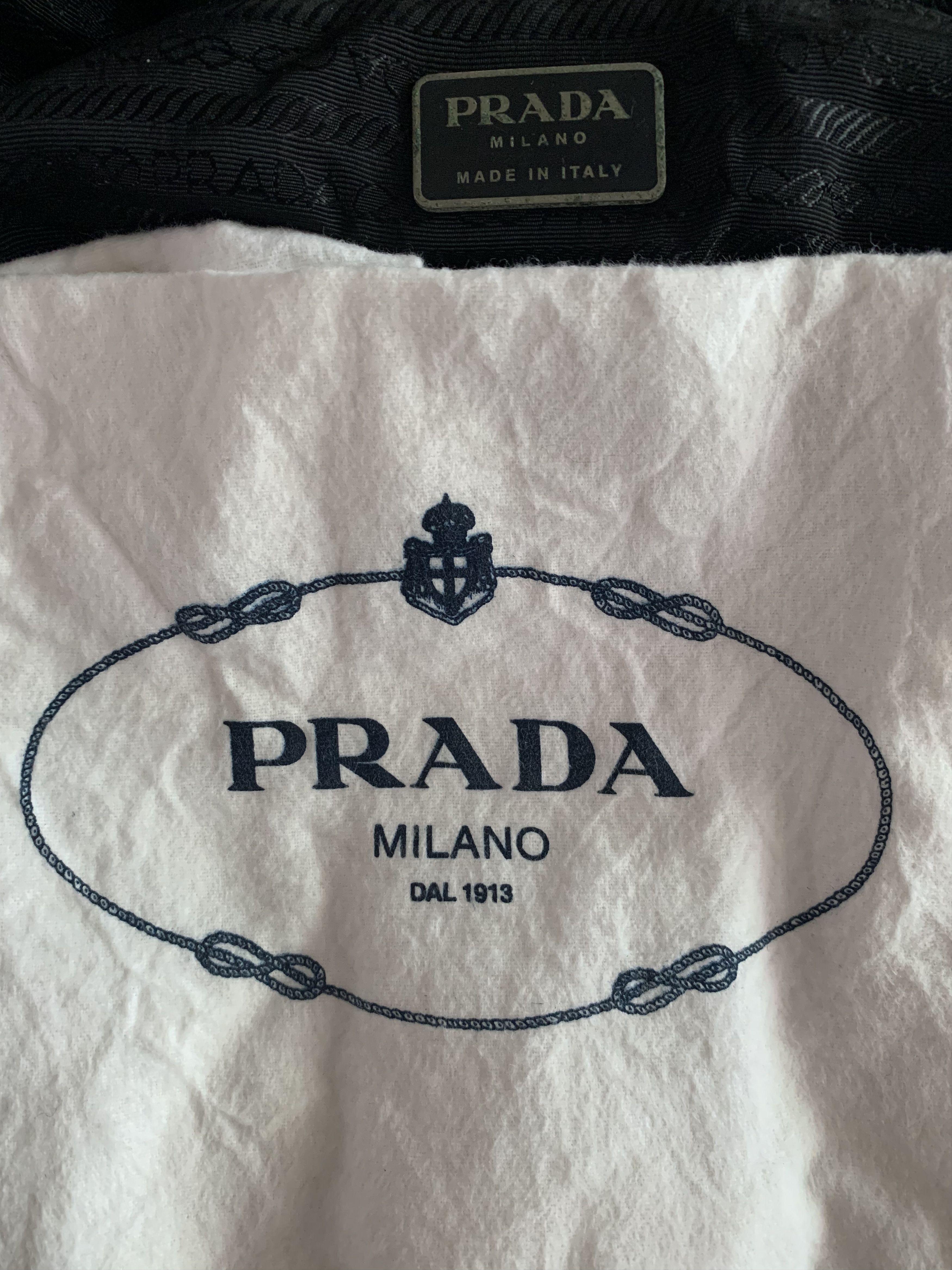 Prada Prada Black Nylon Satchel Bag With Lock Size ONE SIZE - 12 Thumbnail