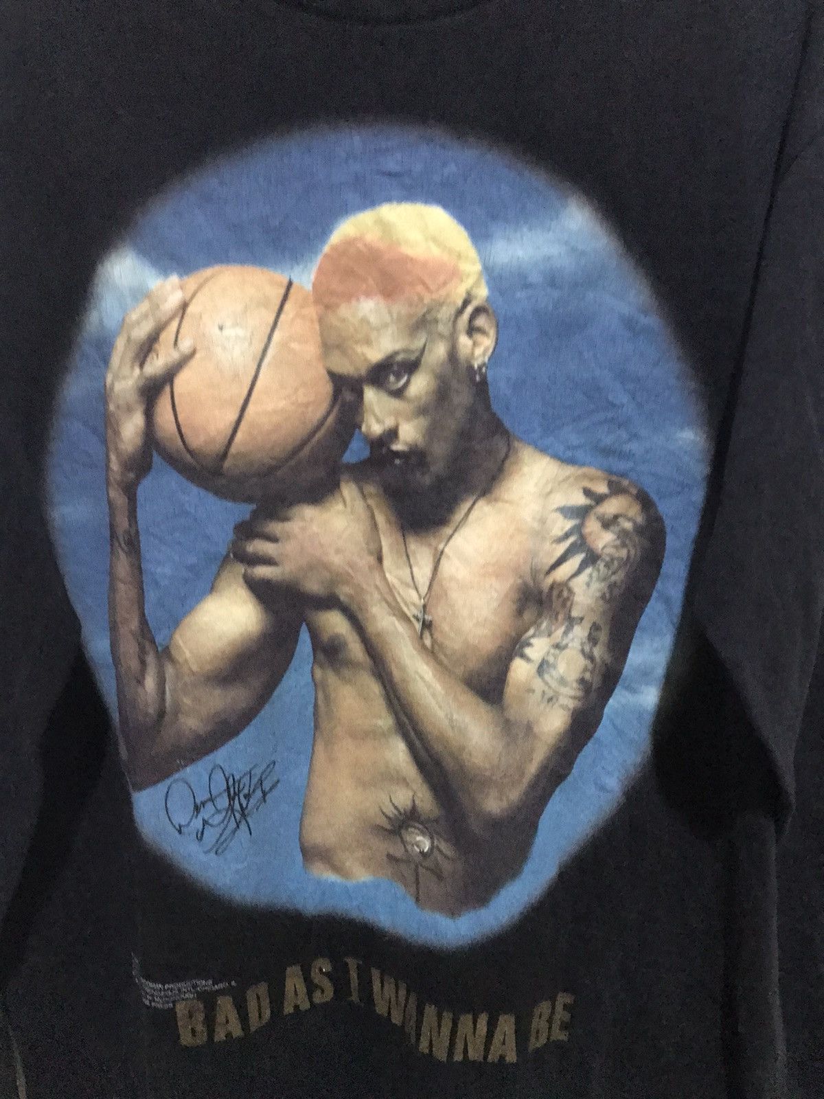 Jordan Brand LONG SLEEVE T-SHIRT DENNIS RODMAN CHICAGO BULLS STARS Size US M / EU 48-50 / 2 - 3 Thumbnail