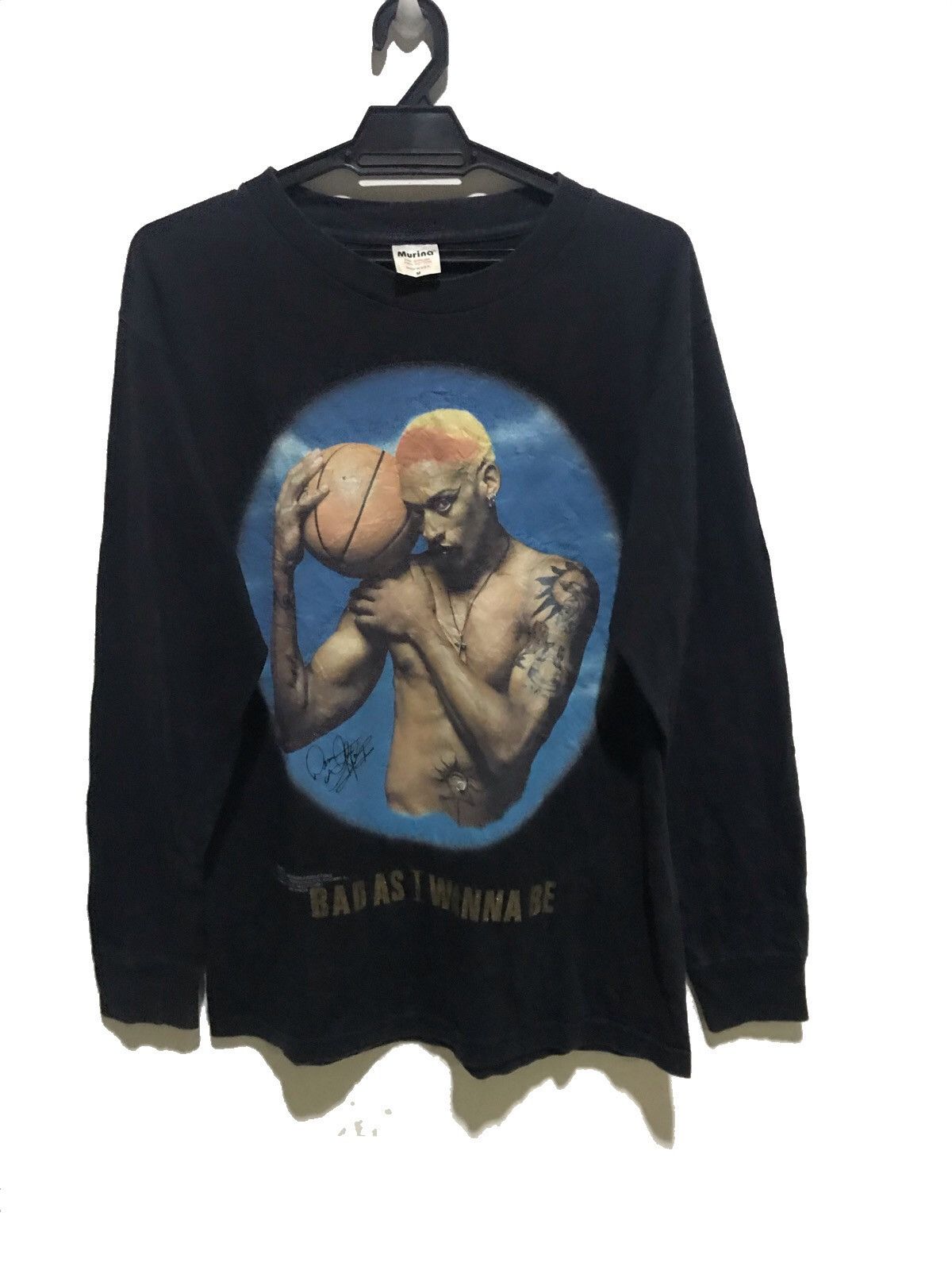 Jordan Brand LONG SLEEVE T-SHIRT DENNIS RODMAN CHICAGO BULLS STARS Size US M / EU 48-50 / 2 - 1 Thumbnail