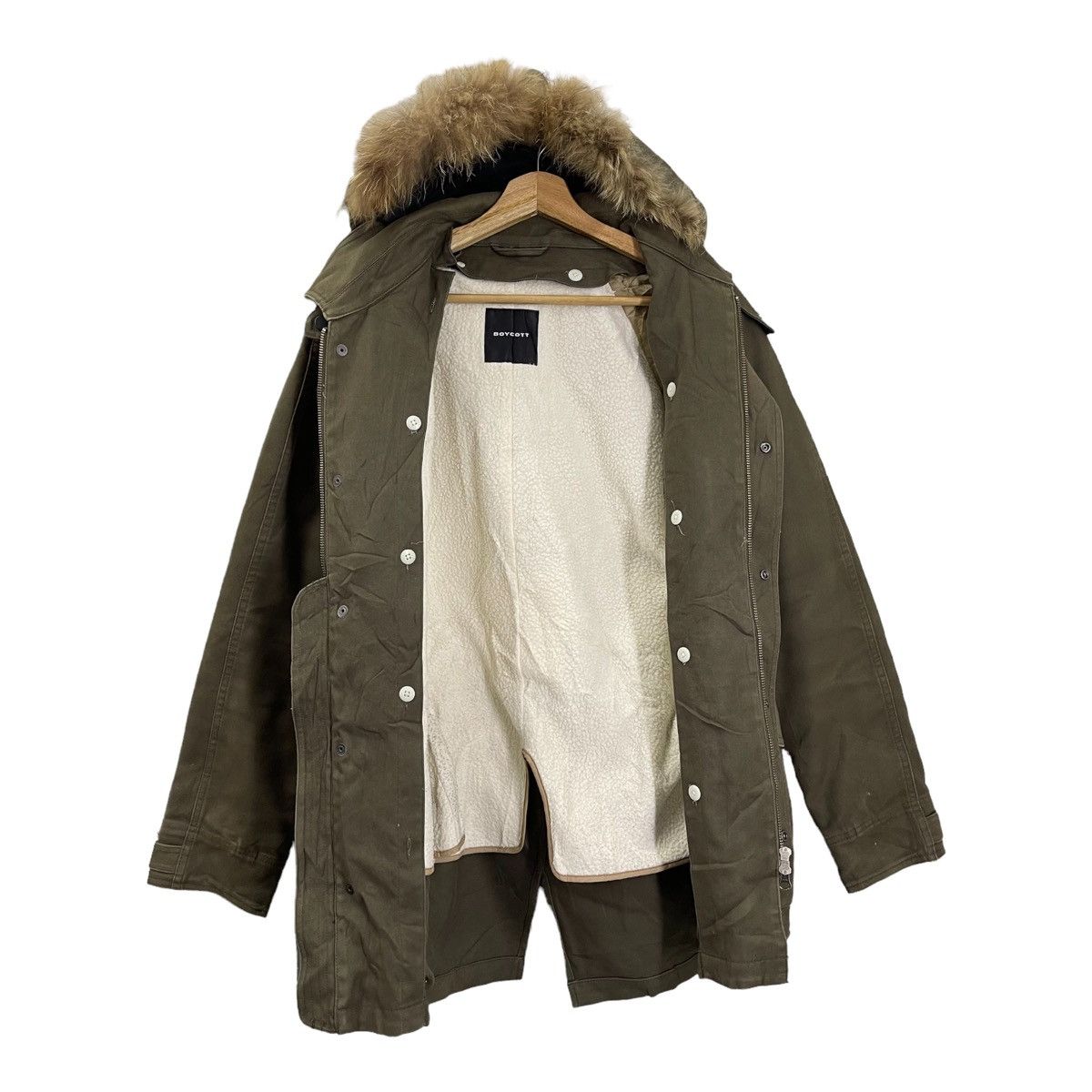 Boycott × Japanese Brand VINTAGE HIKORY CHORE JACKET BOYCOTT INSPIRED ISSEY MIYAKE Size US M / EU 48-50 / 2 - 5 Thumbnail