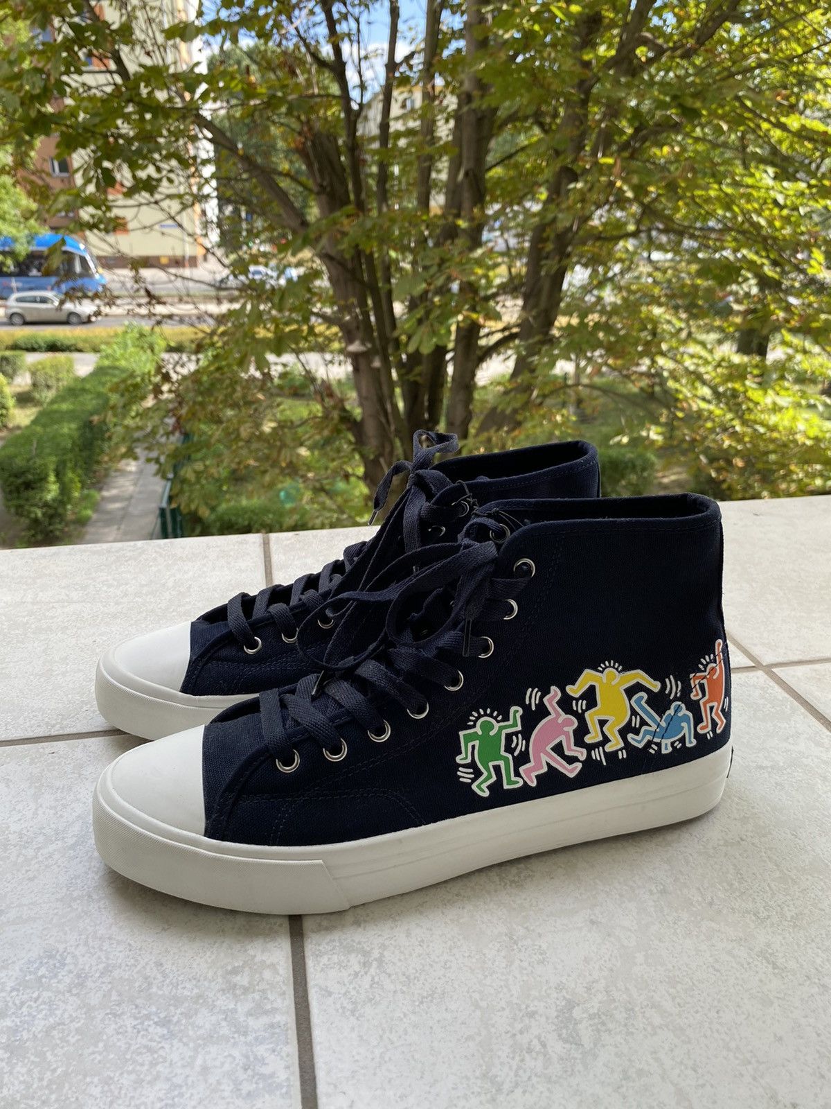 Keith Haring Keith Haring x h&m hi top sneakers shoes | Grailed display picture 1