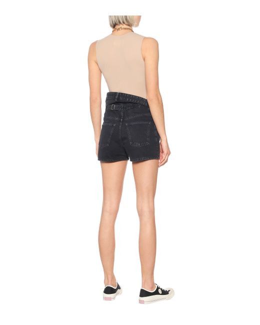 Y/Project Asymmetric Black Denim Short Size 38" / US 16 / IT 52 - 1 Thumbnail
