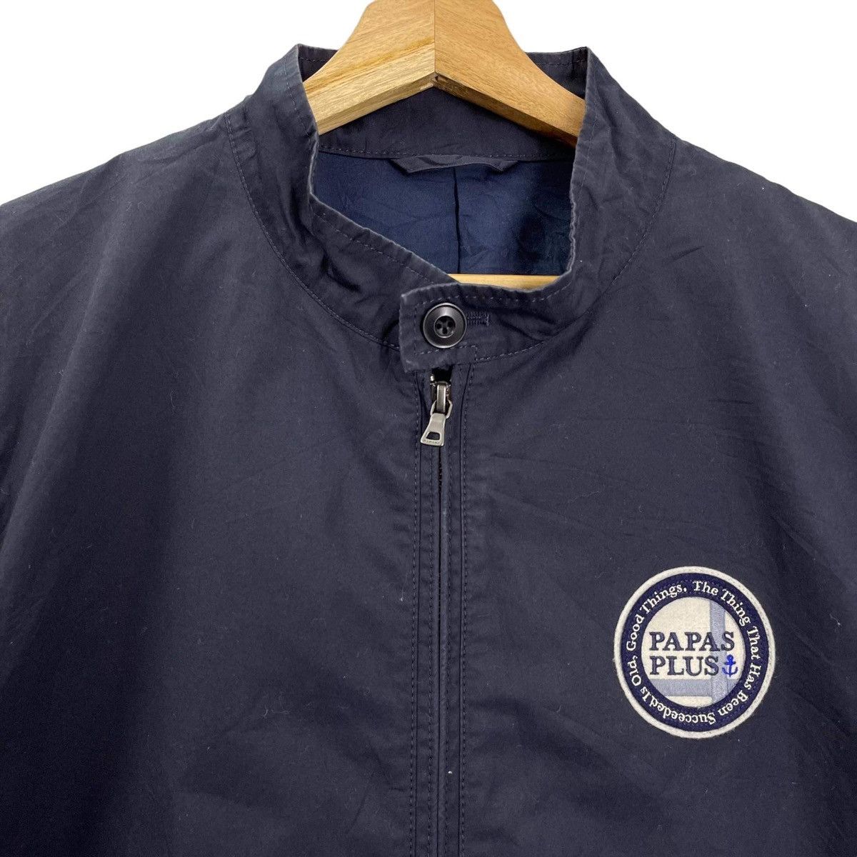 Japanese Brand × Vintage Vintage Papas Plus Big Logo Zipper Jacket Size M Size US M / EU 48-50 / 2 - 6 Thumbnail
