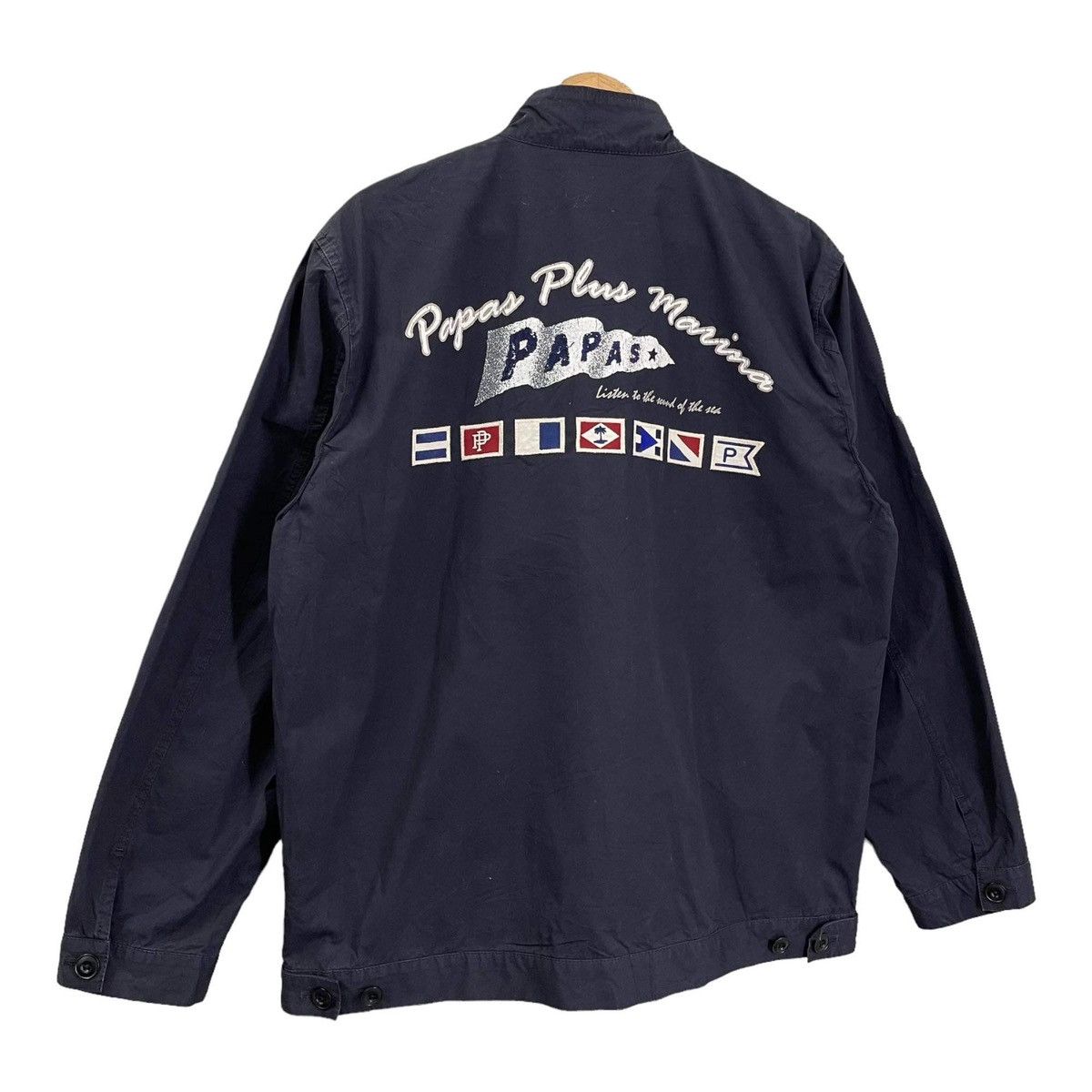 Japanese Brand × Vintage Vintage Papas Plus Big Logo Zipper Jacket Size M Size US M / EU 48-50 / 2 - 2 Thumbnail