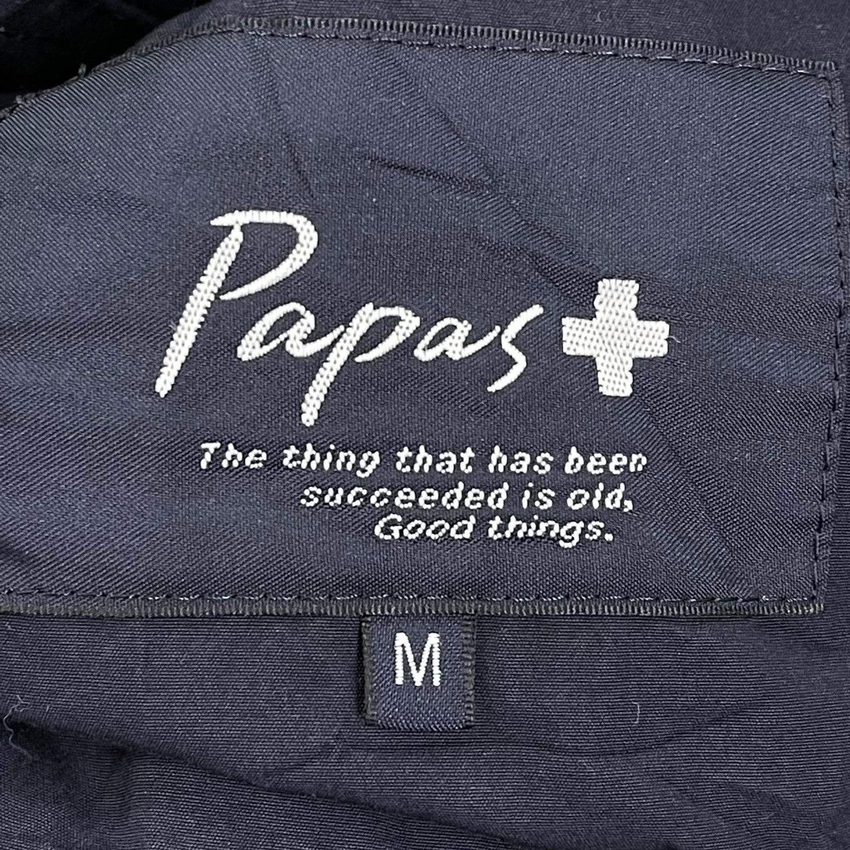 Japanese Brand × Vintage Vintage Papas Plus Big Logo Zipper Jacket Size M Size US M / EU 48-50 / 2 - 8 Thumbnail