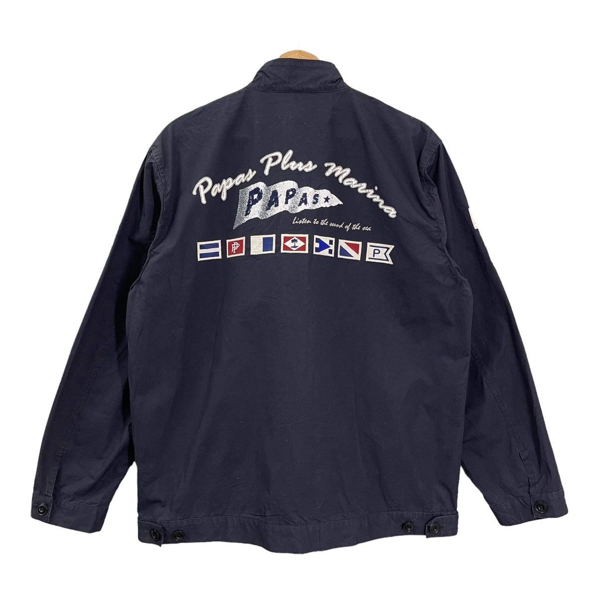 Japanese Brand × Vintage Vintage Papas Plus Big Logo Zipper Jacket Size M Size US M / EU 48-50 / 2 - 1 Thumbnail