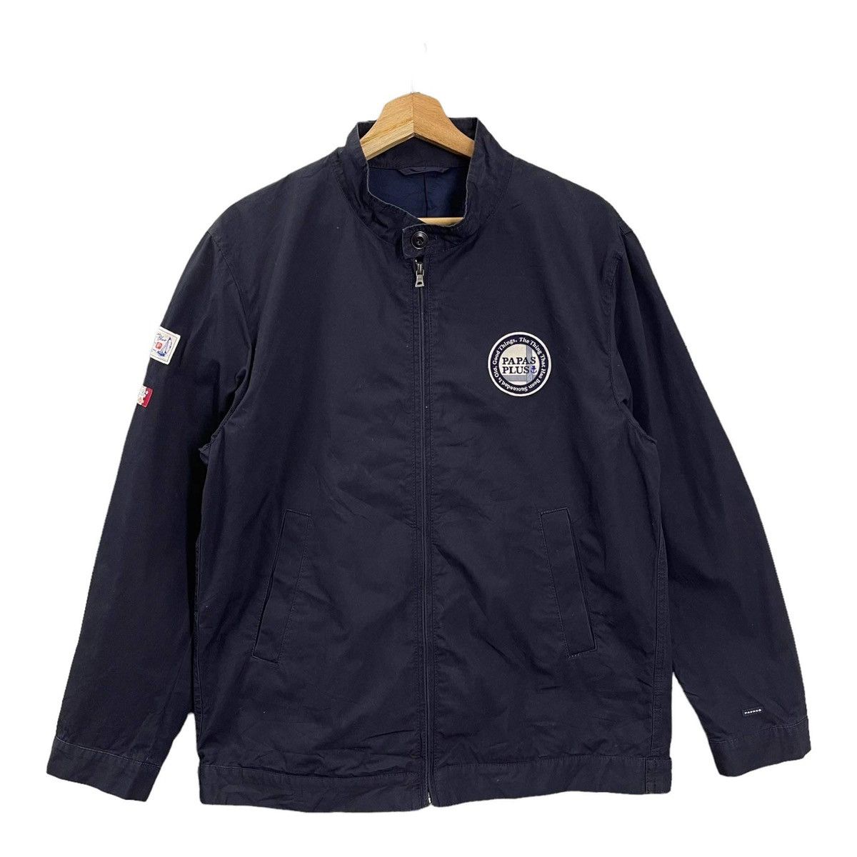 Japanese Brand × Vintage Vintage Papas Plus Big Logo Zipper Jacket Size M Size US M / EU 48-50 / 2 - 5 Thumbnail